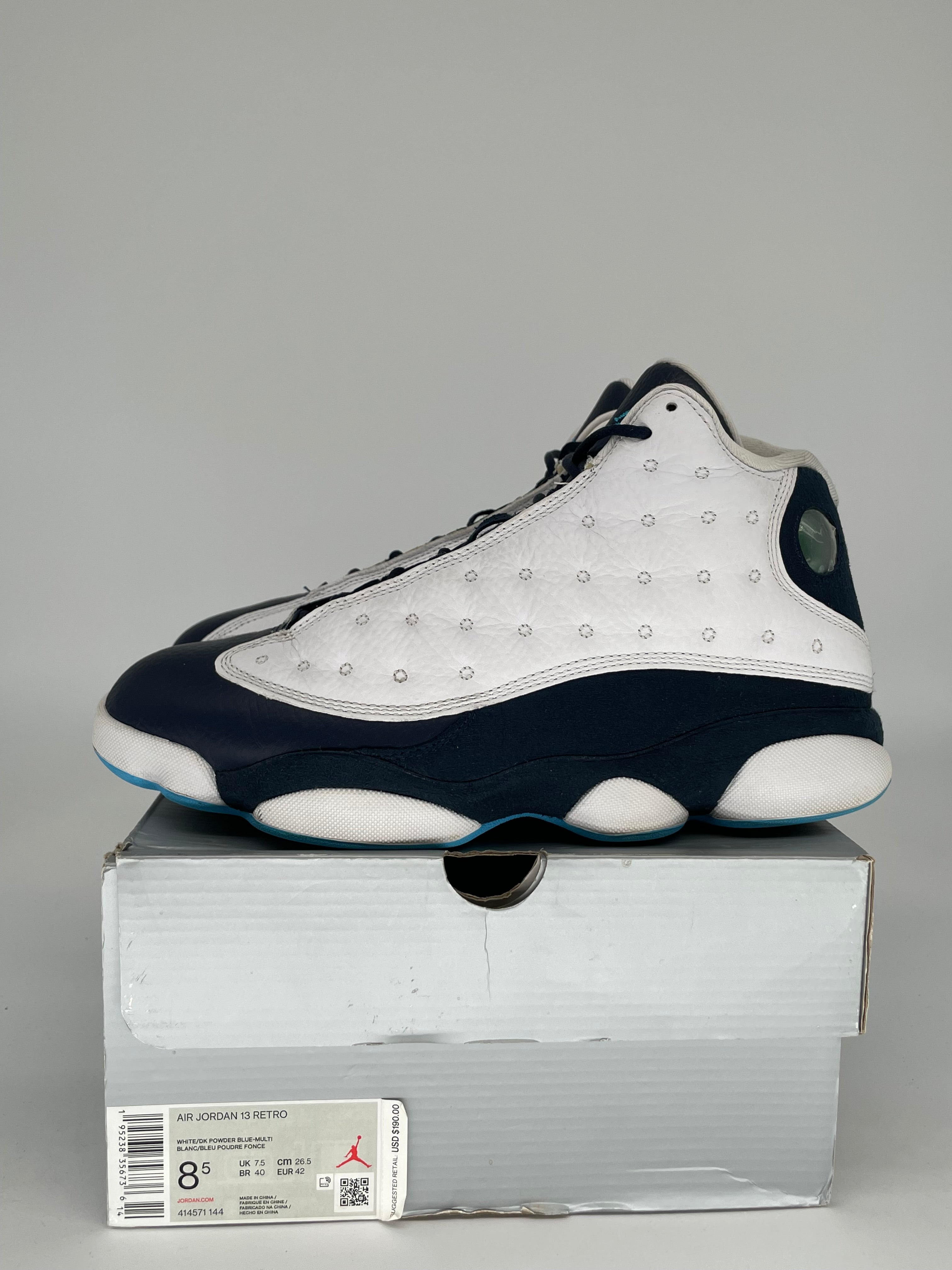 AIR JORDAN 13 OBSIDIAN SIZE 8.5 414571-144