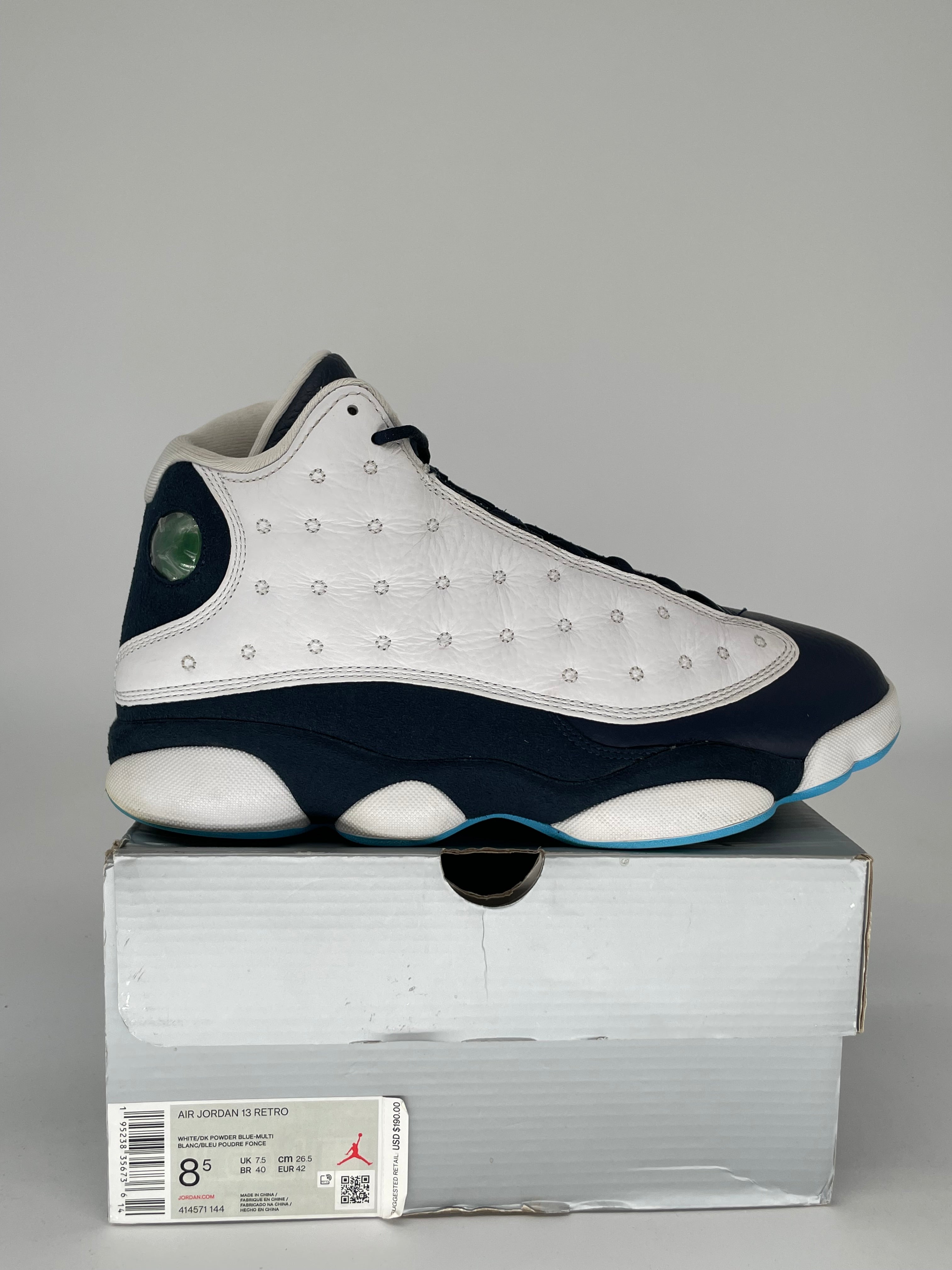 AIR JORDAN 13 OBSIDIAN SIZE 8.5 414571-144