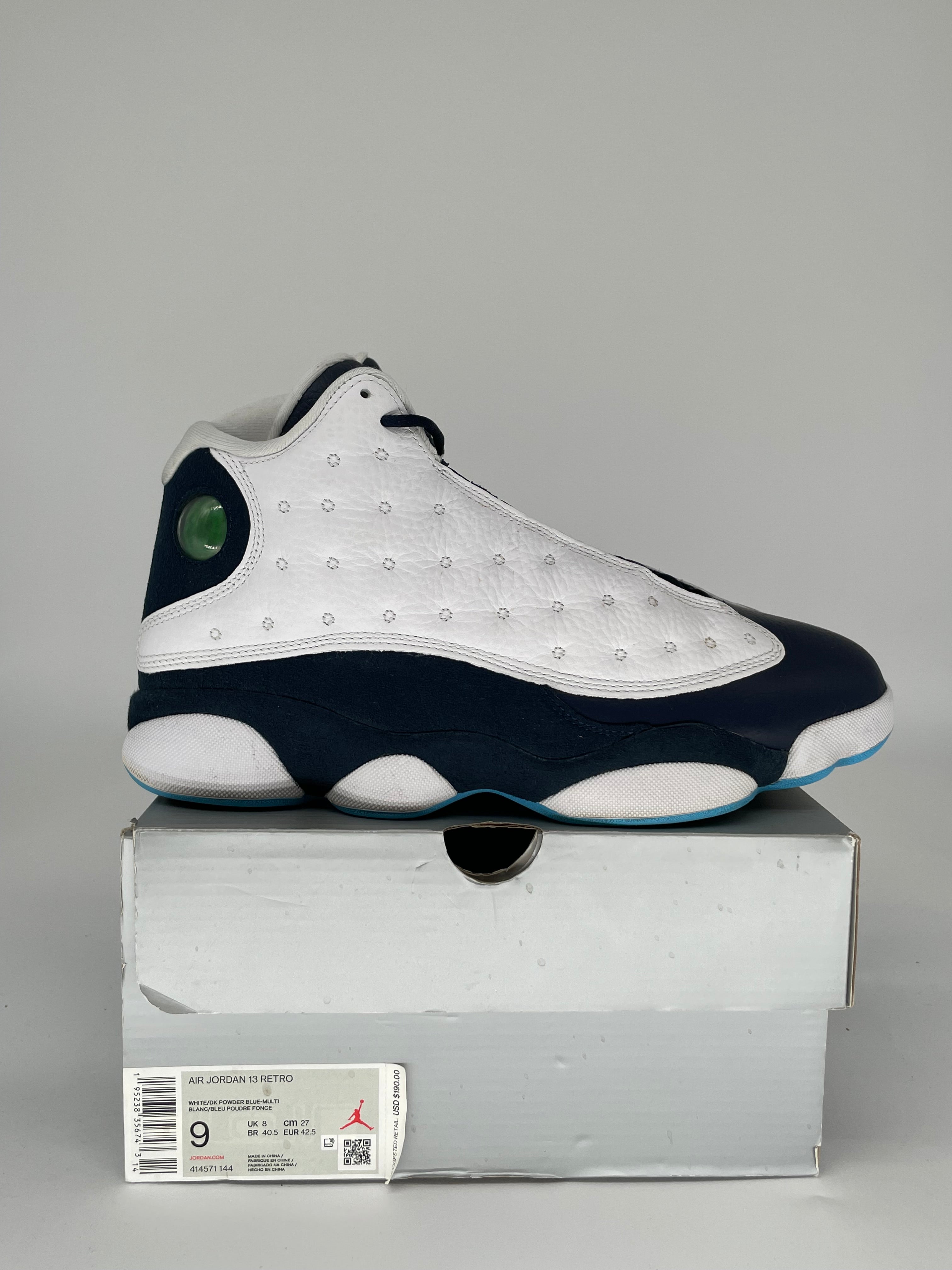 AIR JORDAN 13 OBSIDIAN SIZE 9 414571-144