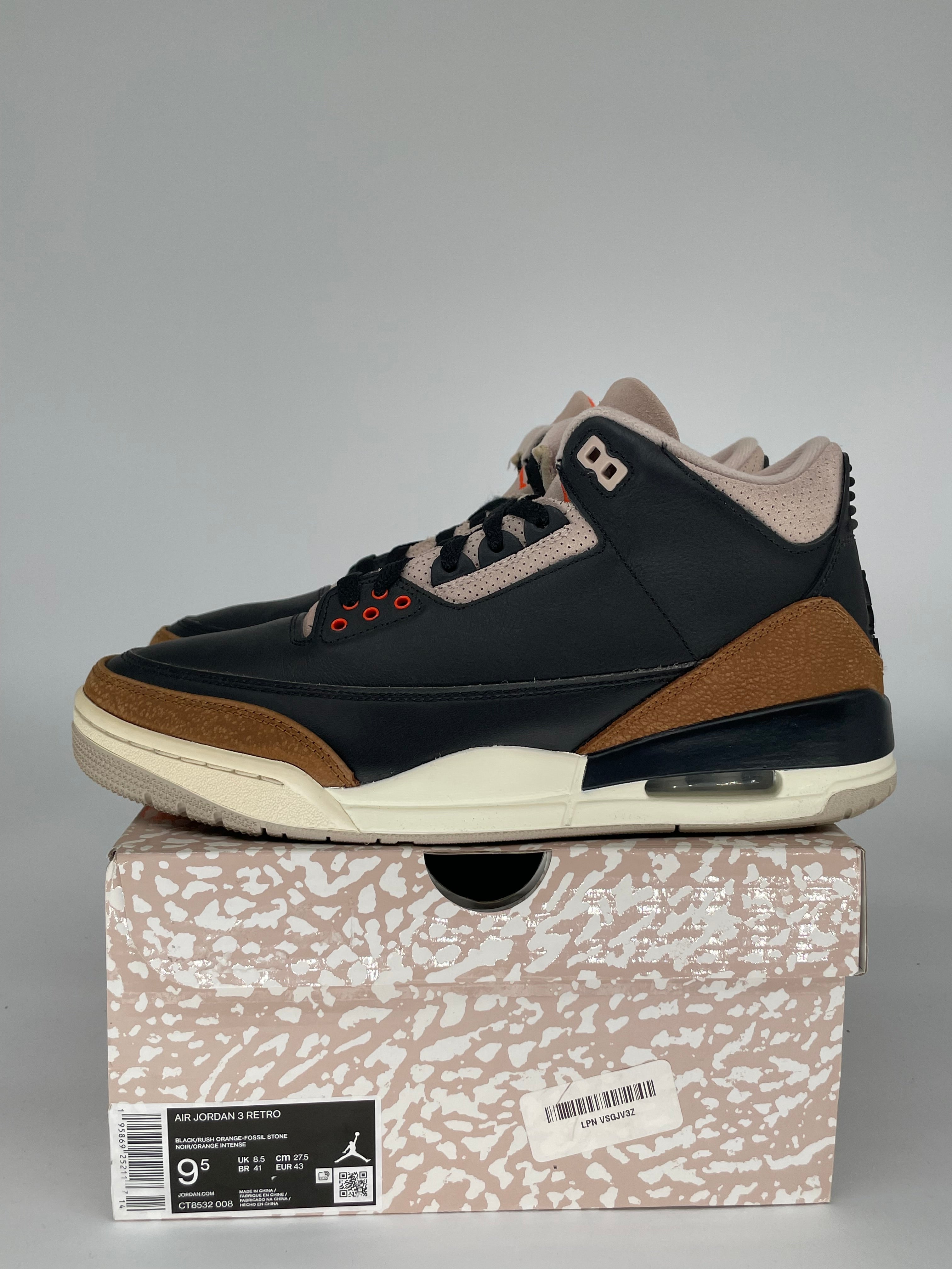 AIR JORDAN 3 DESERT ELEPHANT SIZE 9.5 CT8532-008