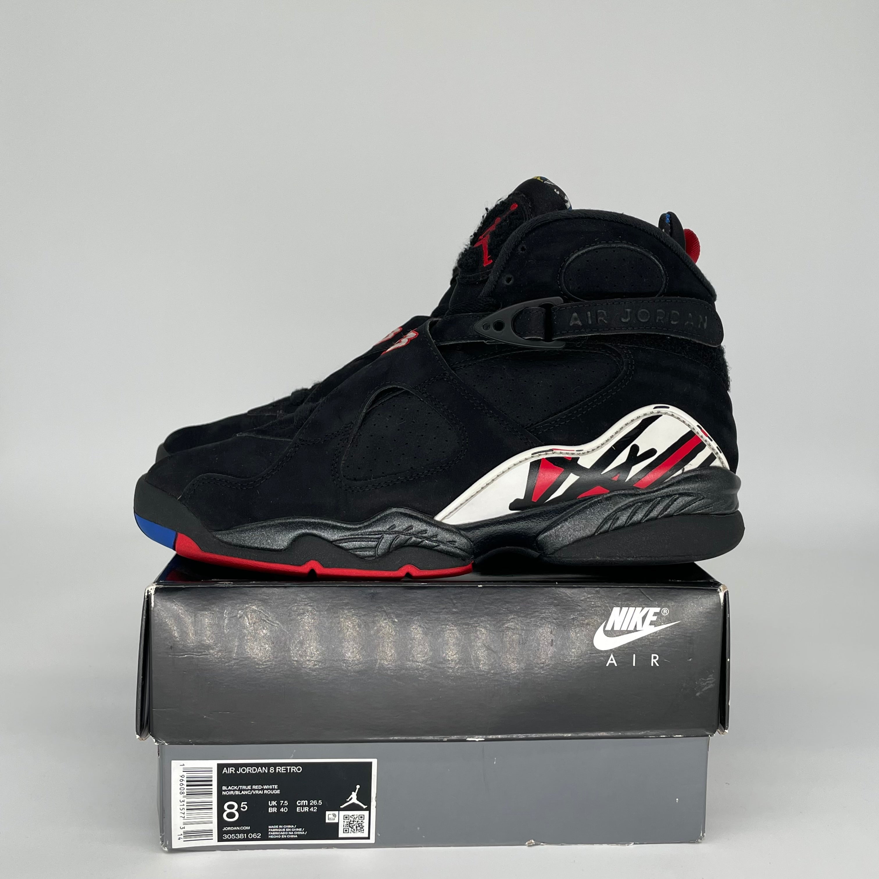 AIR JORDAN 8 PLAYOFFS SIZE 8.5 305381-062