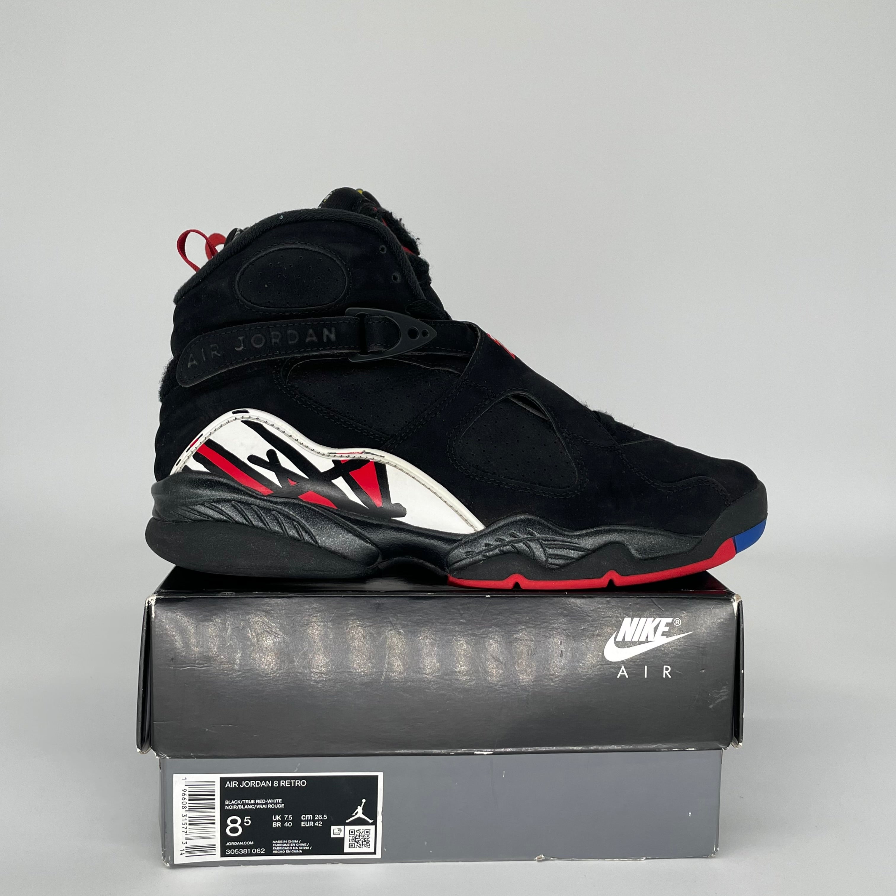 AIR JORDAN 8 PLAYOFFS SIZE 8.5 305381-062