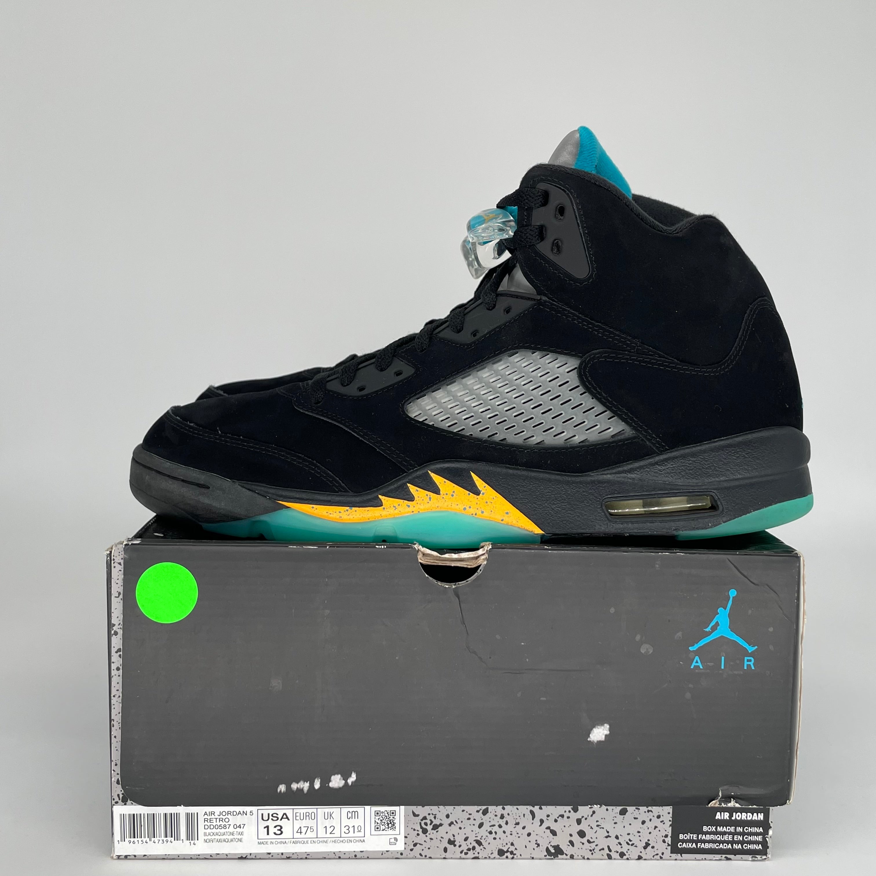 AIR JORDAN 5 AQUA SIZE 13 DD0587-047