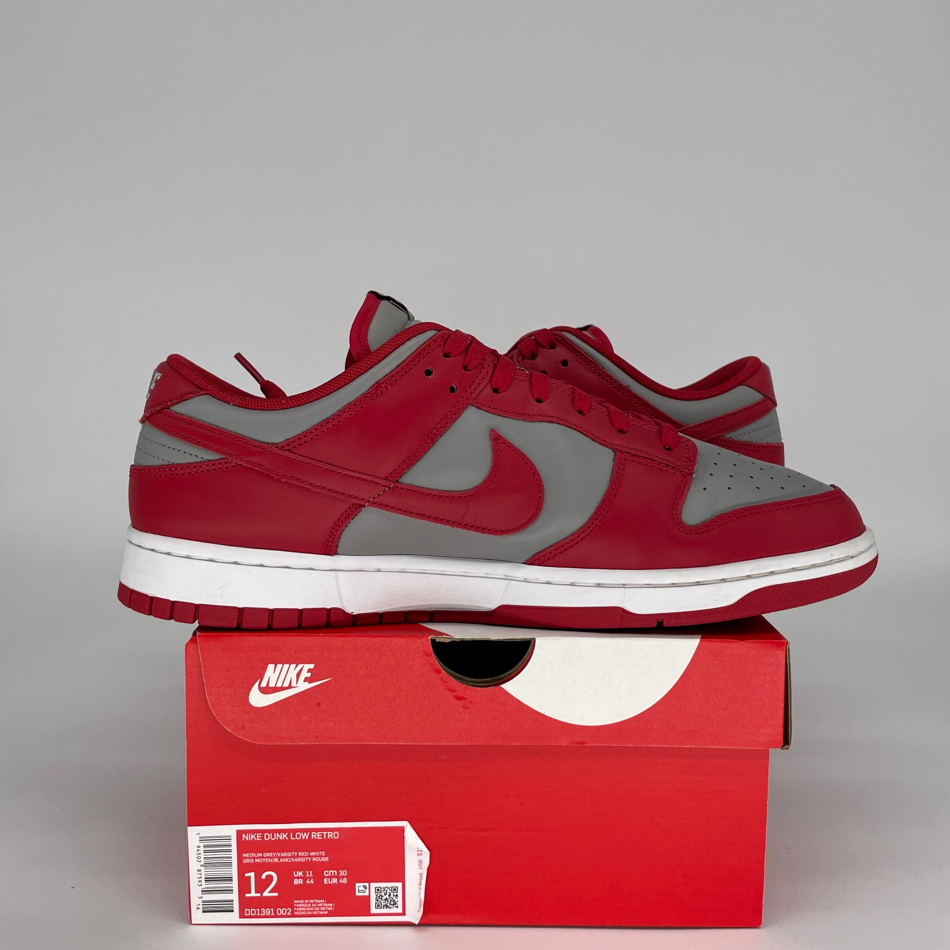 NIKE DUNK LOW UNLV SIZE 12 DD1391-002