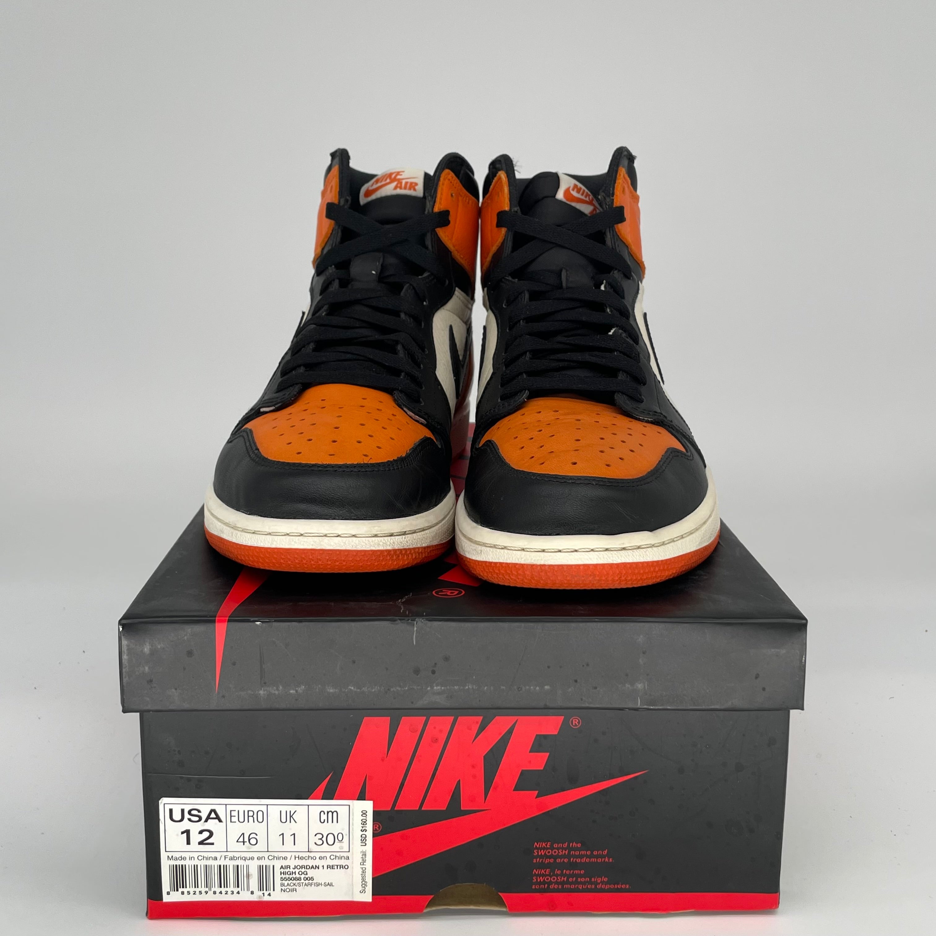 AIR JORDAN 1 SHATTERED BACKBOARD SIZE 12 555088-005