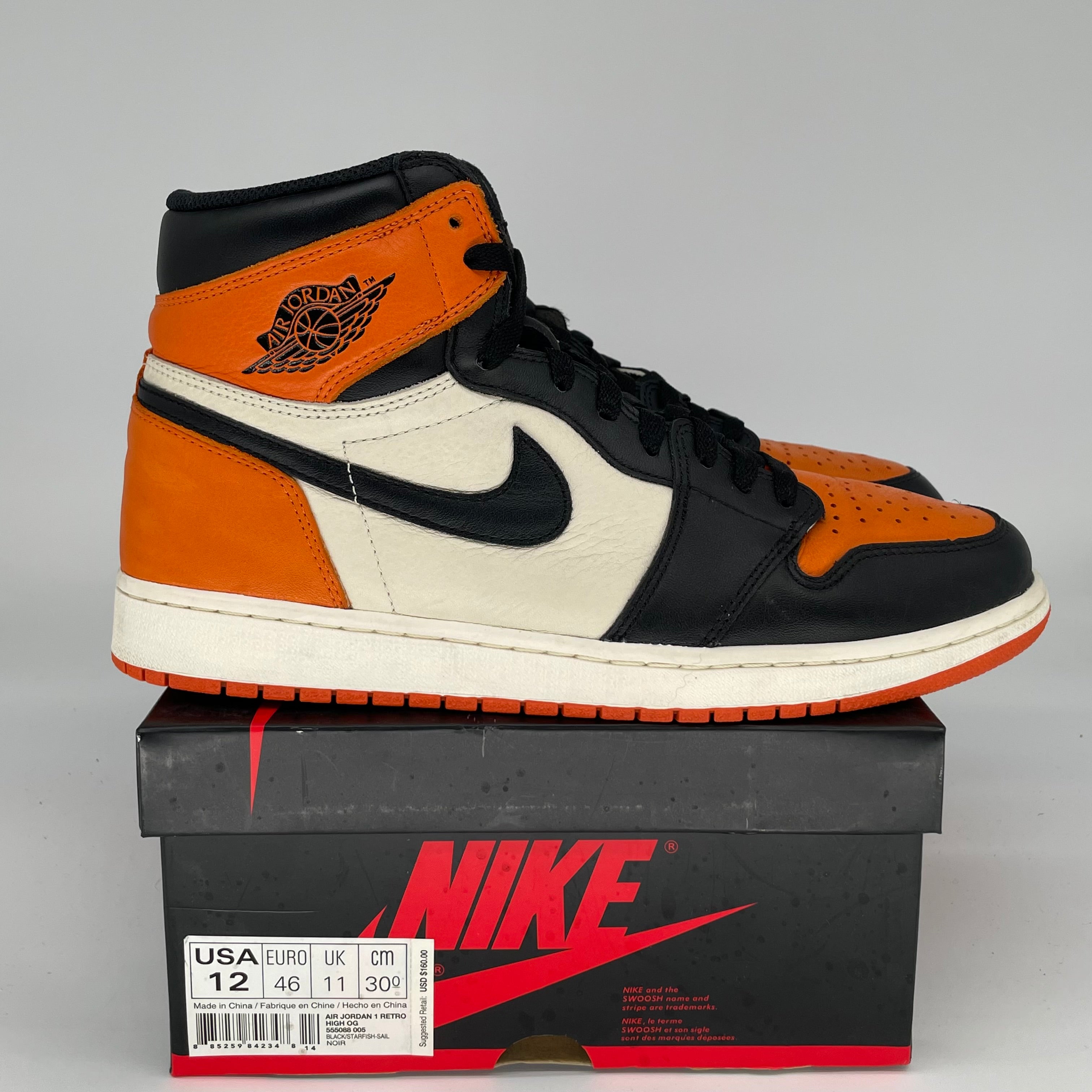 AIR JORDAN 1 SHATTERED BACKBOARD SIZE 12 555088-005