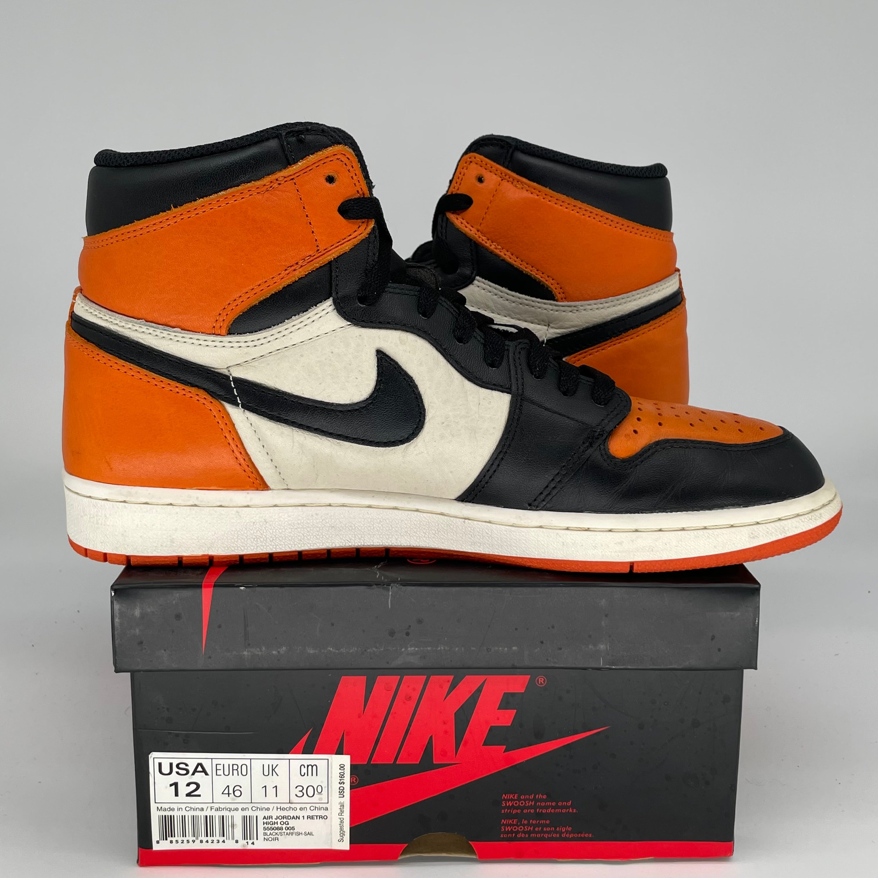 AIR JORDAN 1 SHATTERED BACKBOARD SIZE 12 555088-005