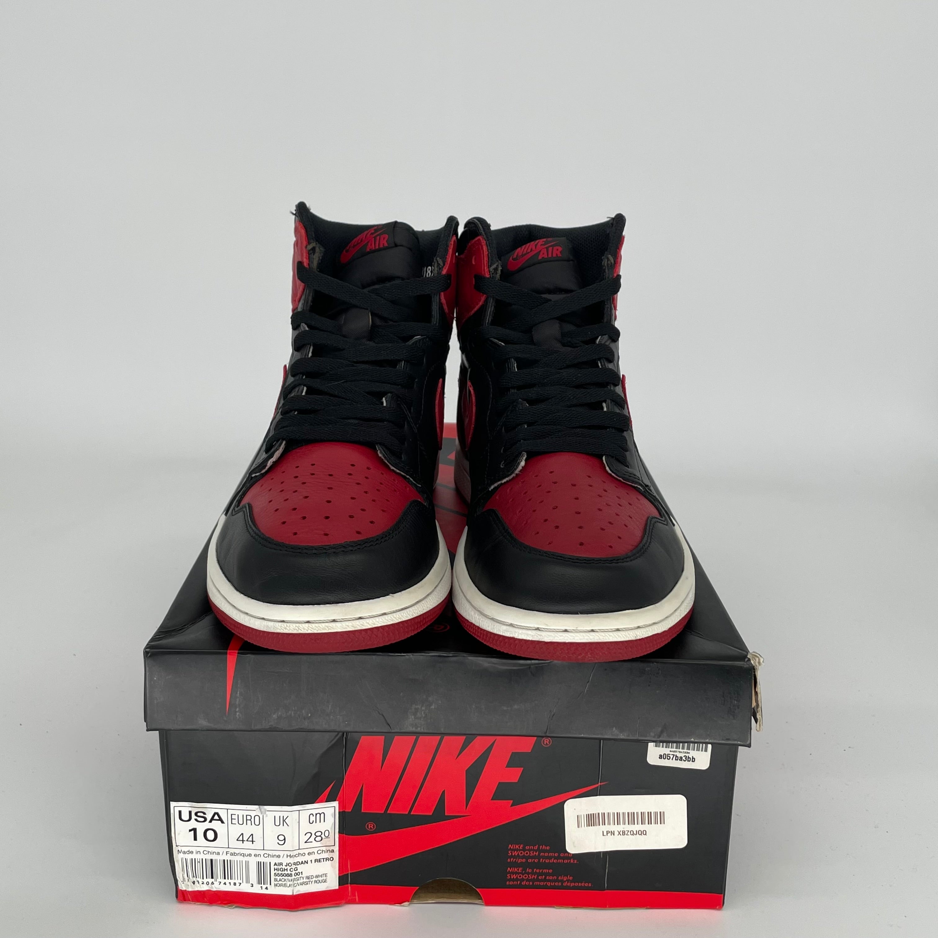 AIR JORDAN 1 BRED SIZE 10 555088-001