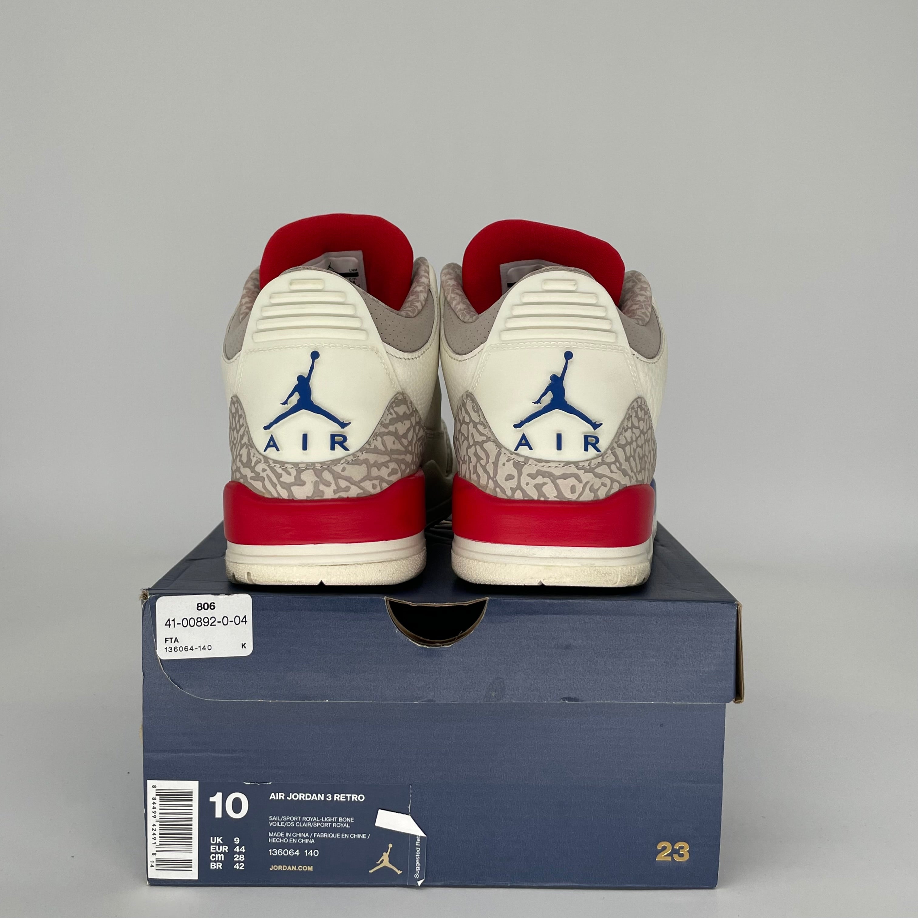 AIR JORDAN 3 INTERNATIONAL SIZE 10 136064-140