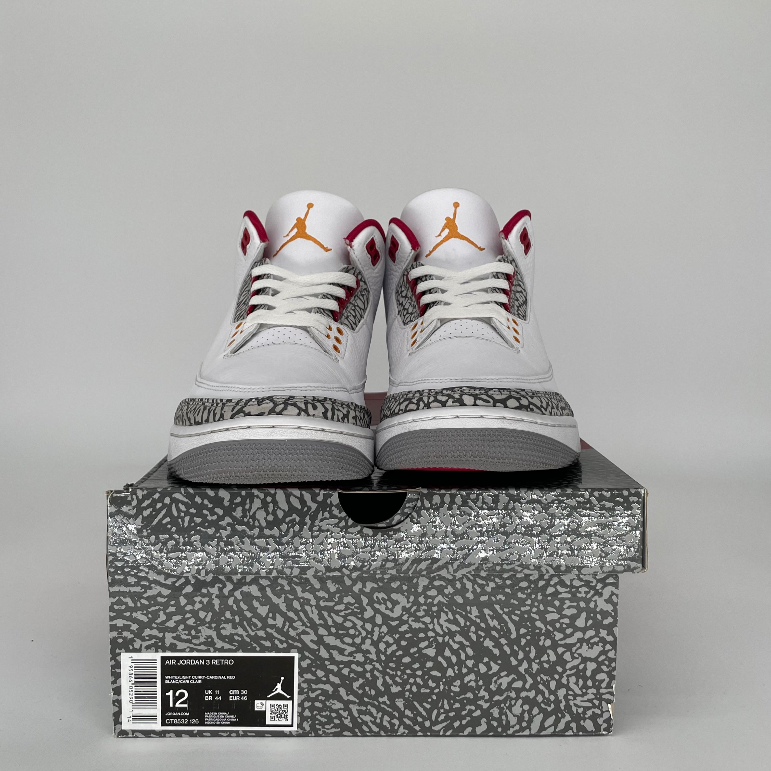 AIR JORDAN 3 CARDINAL SIZE 12 CT8532-126