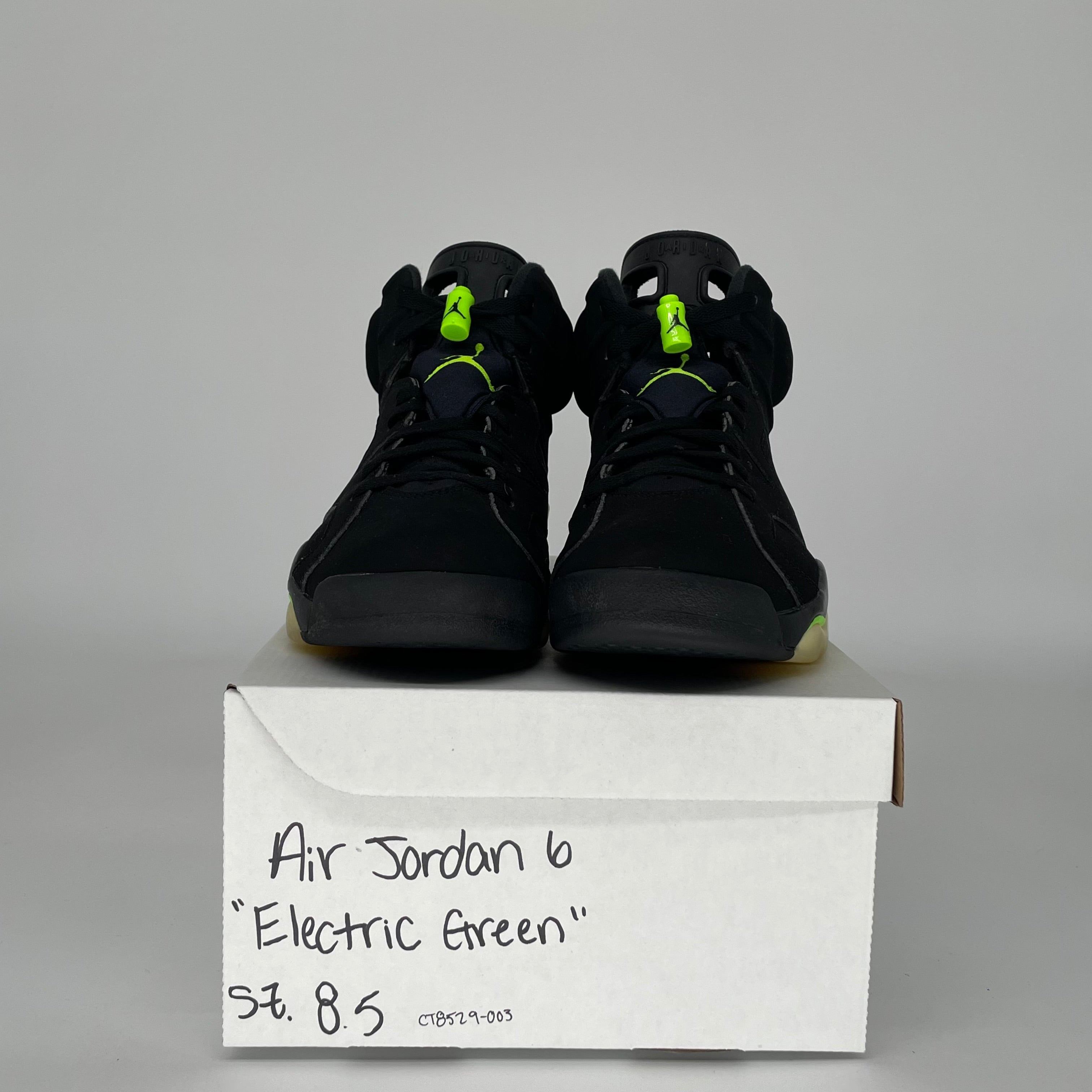 AIR JORDAN 6 ELECTRIC GREEN SIZE 8.5 CR8529-003