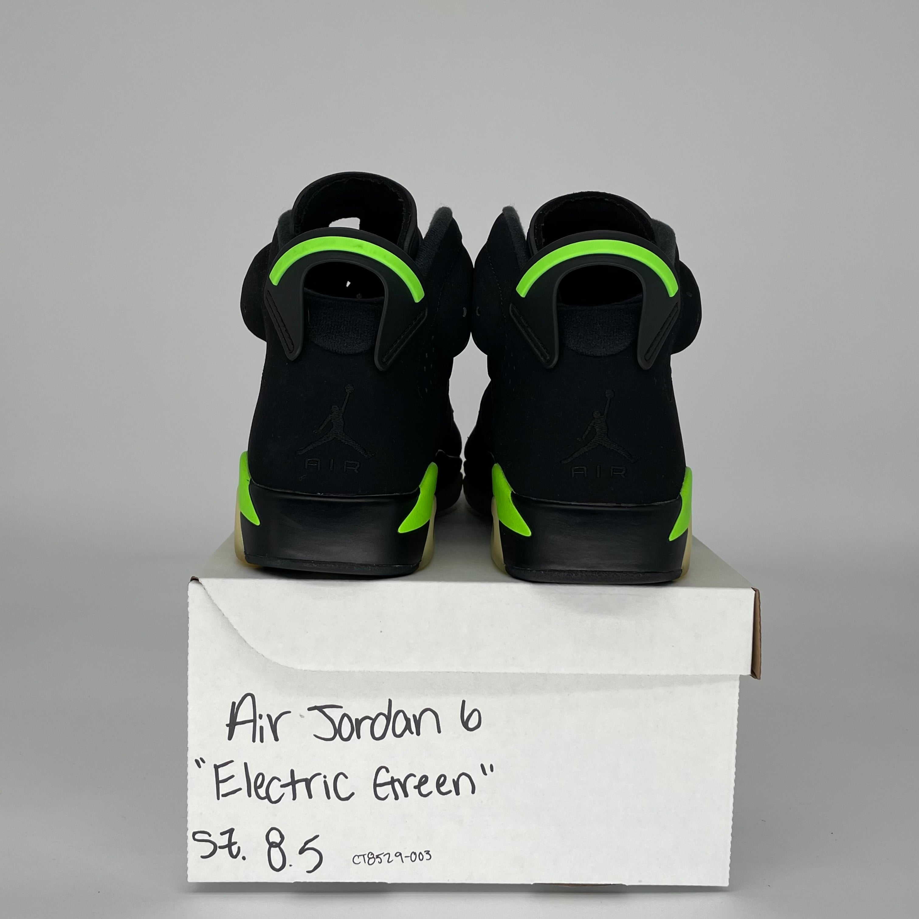 AIR JORDAN 6 ELECTRIC GREEN SIZE 8.5 CR8529-003