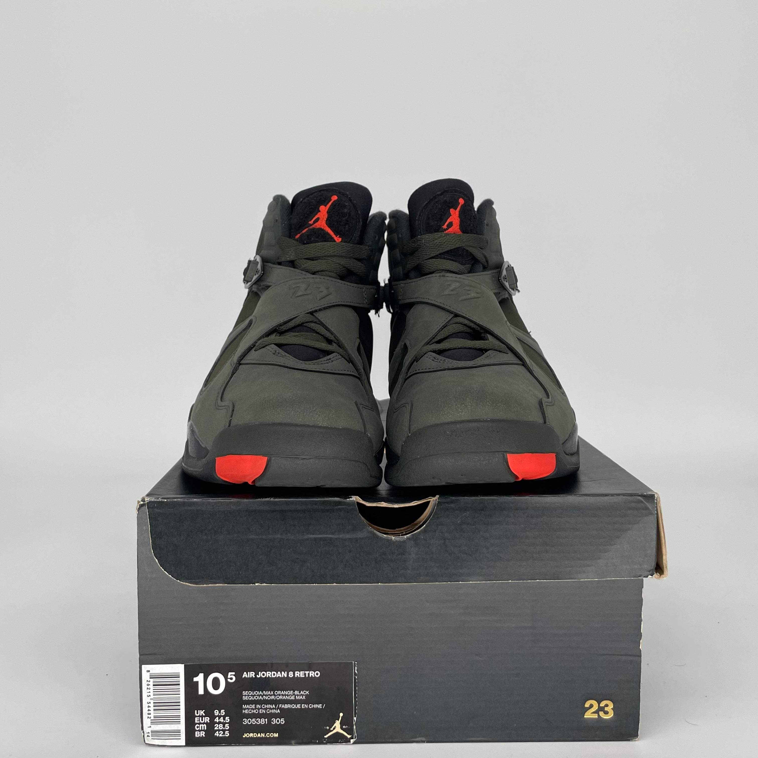 AIR JORDAN 8 SEQUOIA SIZE 10.5 305381-305