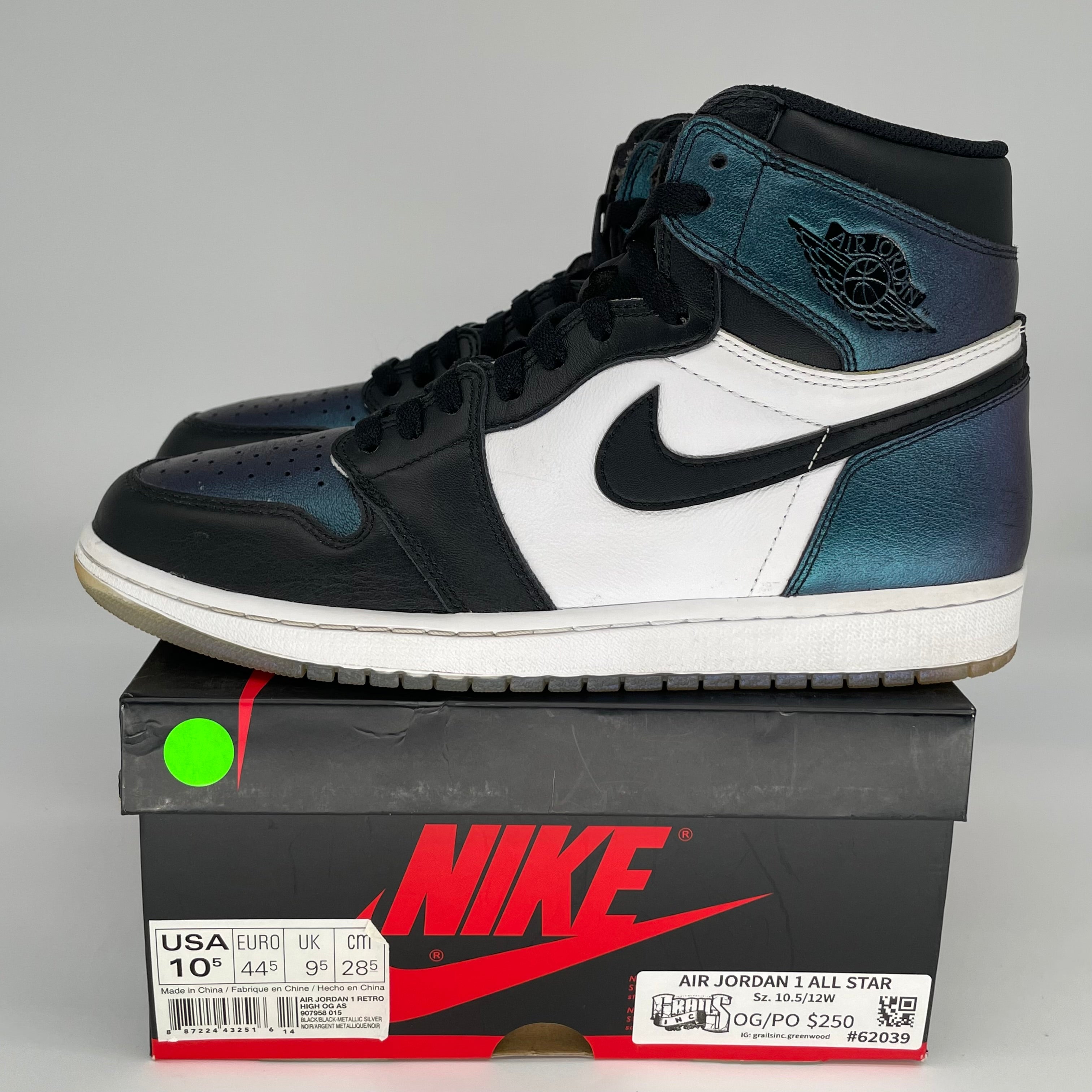 AIR JORDAN 1 ALL STAR SIZE 10.5 907958-015