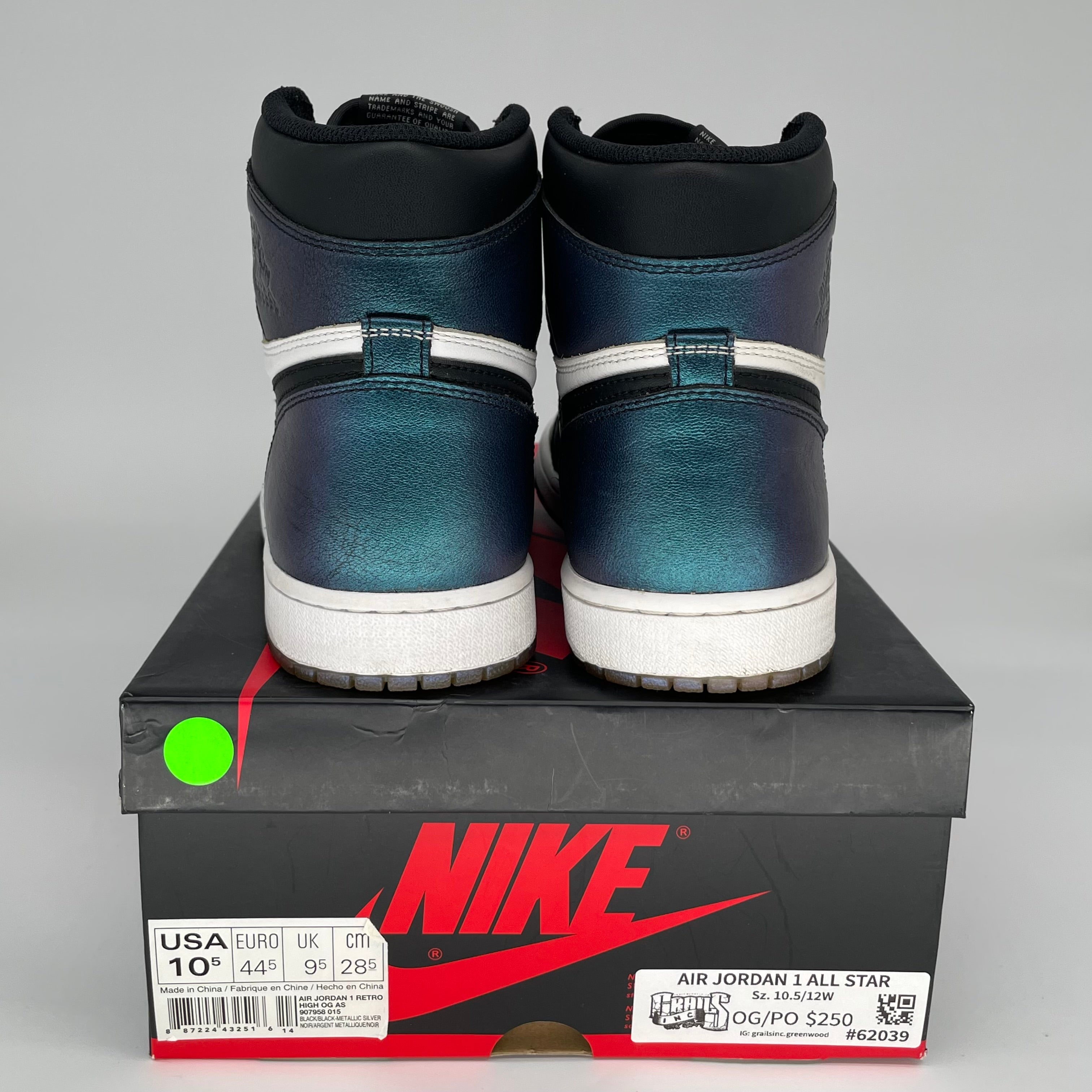 AIR JORDAN 1 ALL STAR SIZE 10.5 907958-015