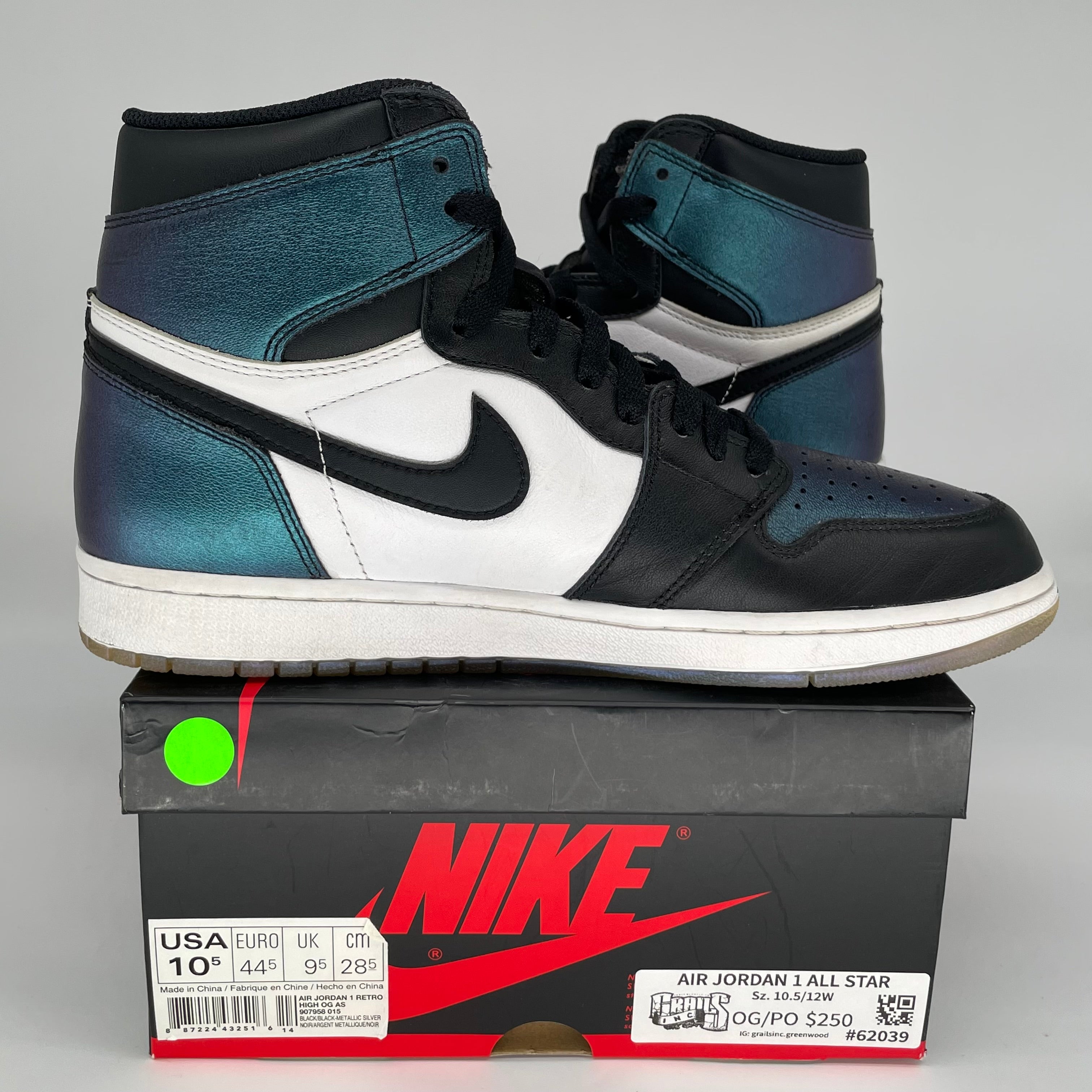 AIR JORDAN 1 ALL STAR SIZE 10.5 907958-015