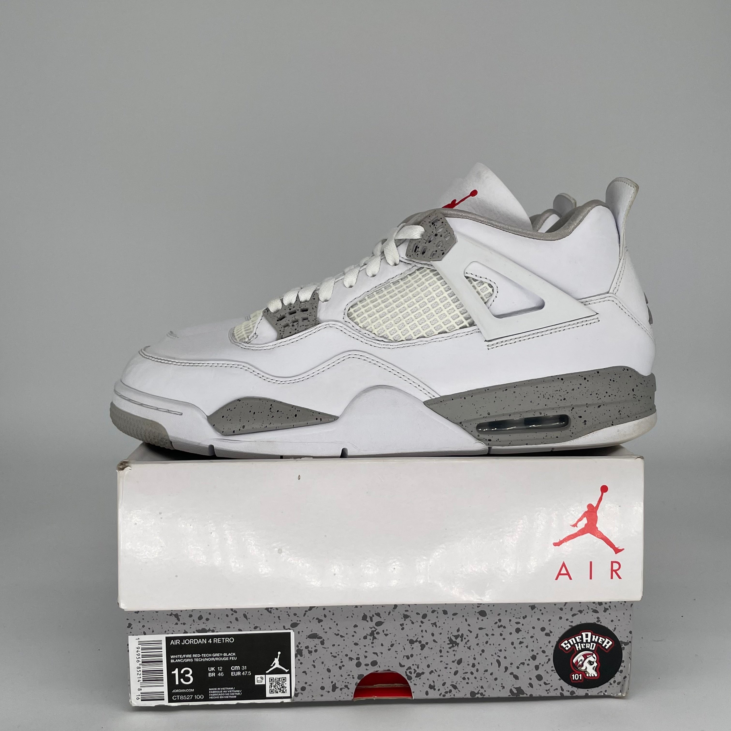 AIR JORDAN 4 WHITE OREO SIZE 13 CT8527-100