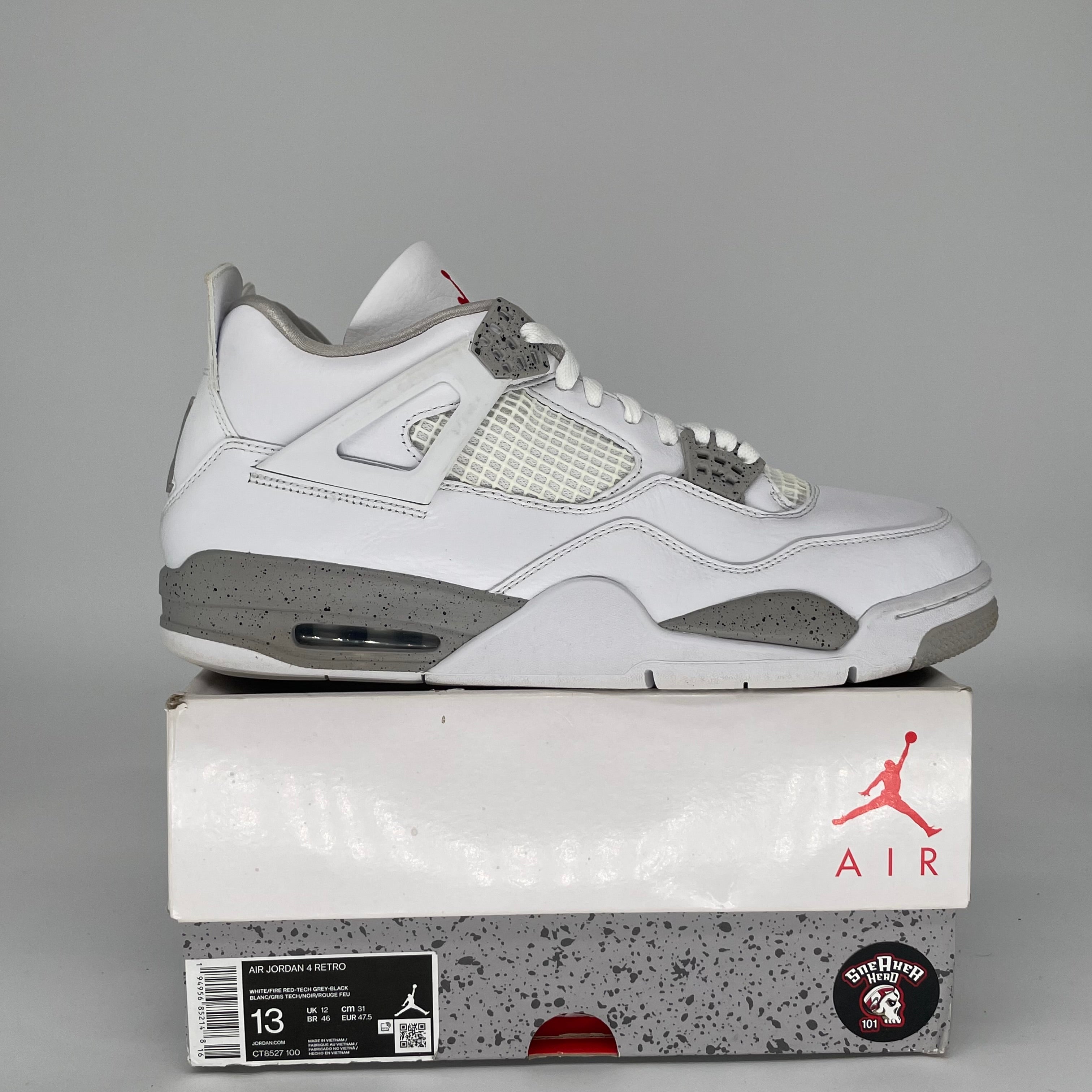 AIR JORDAN 4 WHITE OREO SIZE 13 CT8527-100