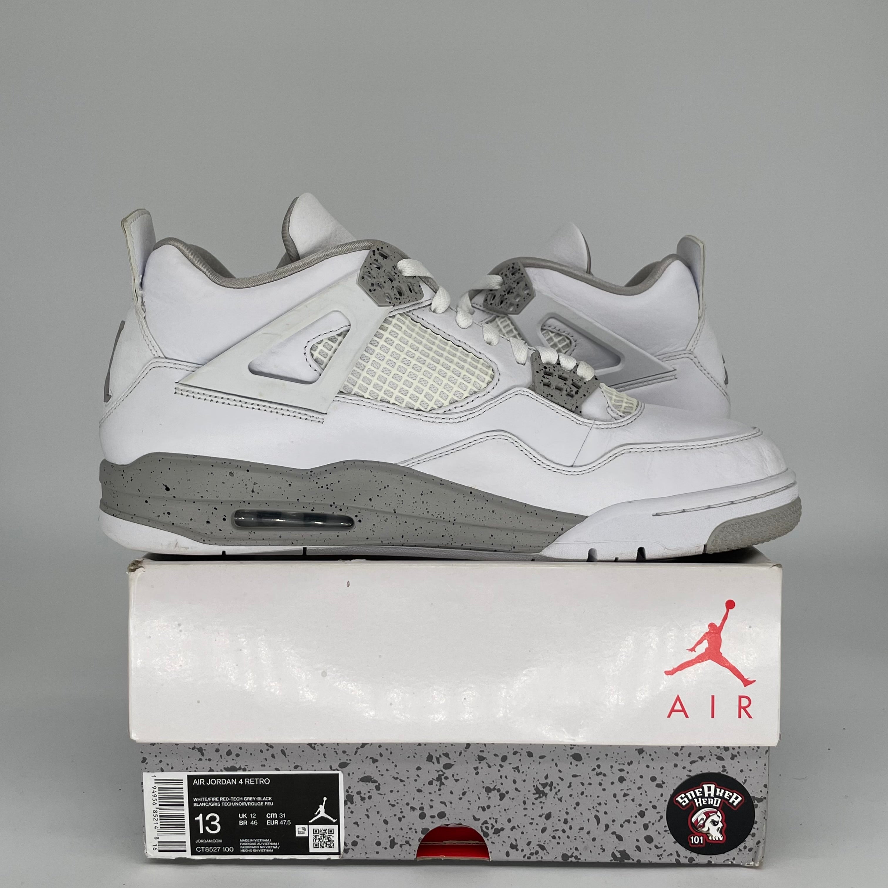 AIR JORDAN 4 WHITE OREO SIZE 13 CT8527-100