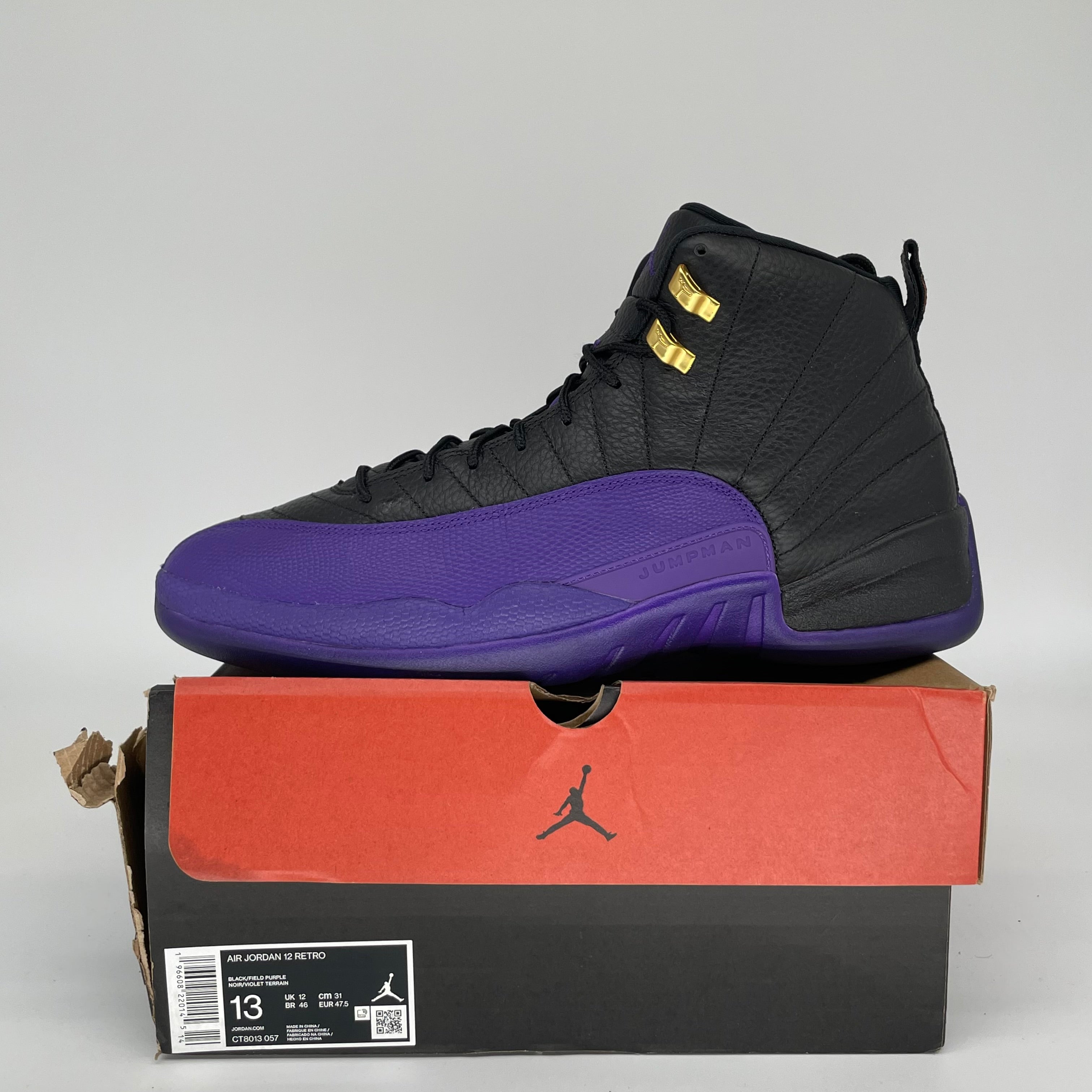 AIR JORDAN 12 FIELD PURPLE SIZE 13 CT8013-057