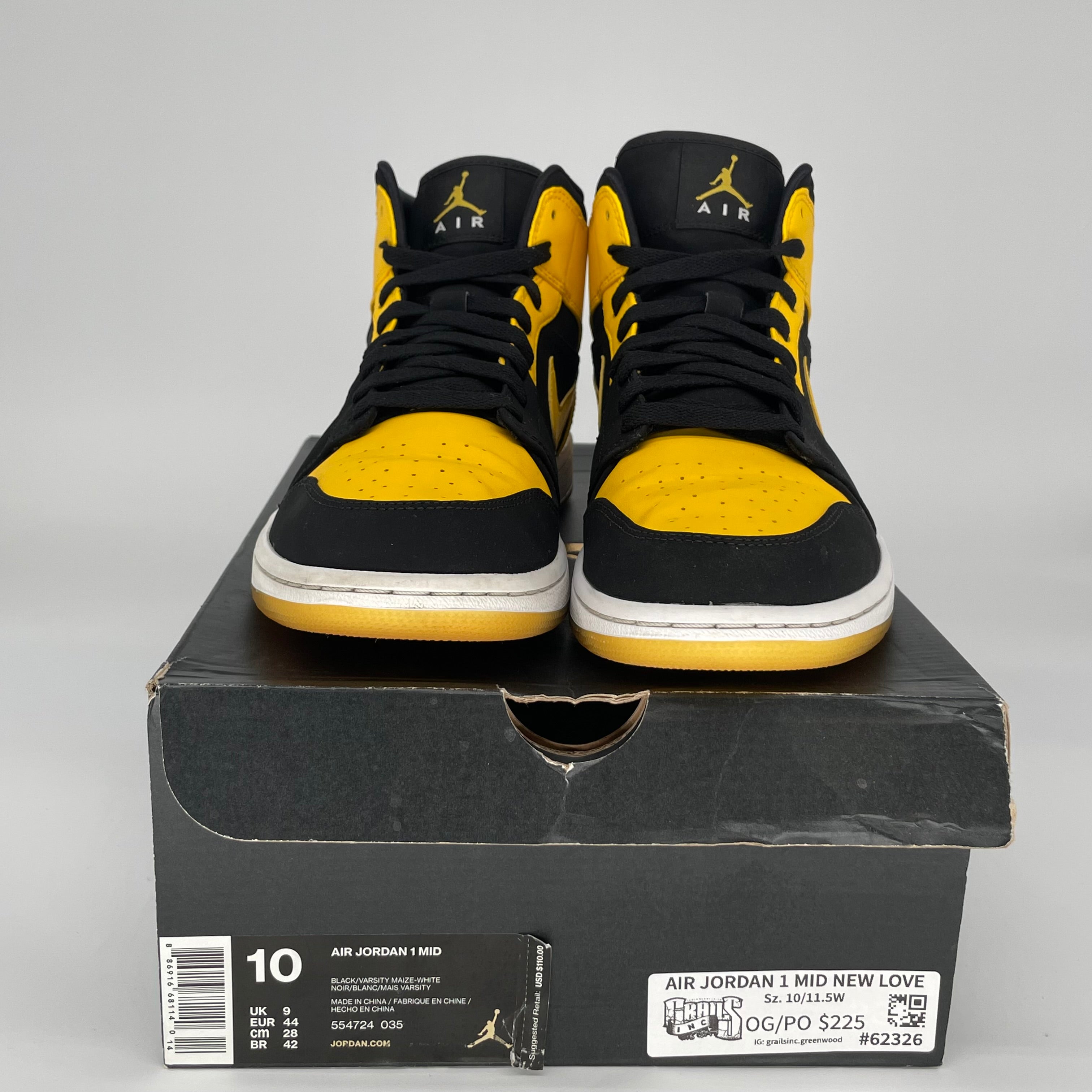 AIR JORDAN 1 MID NEW LOVE SIZE 10 554724-036