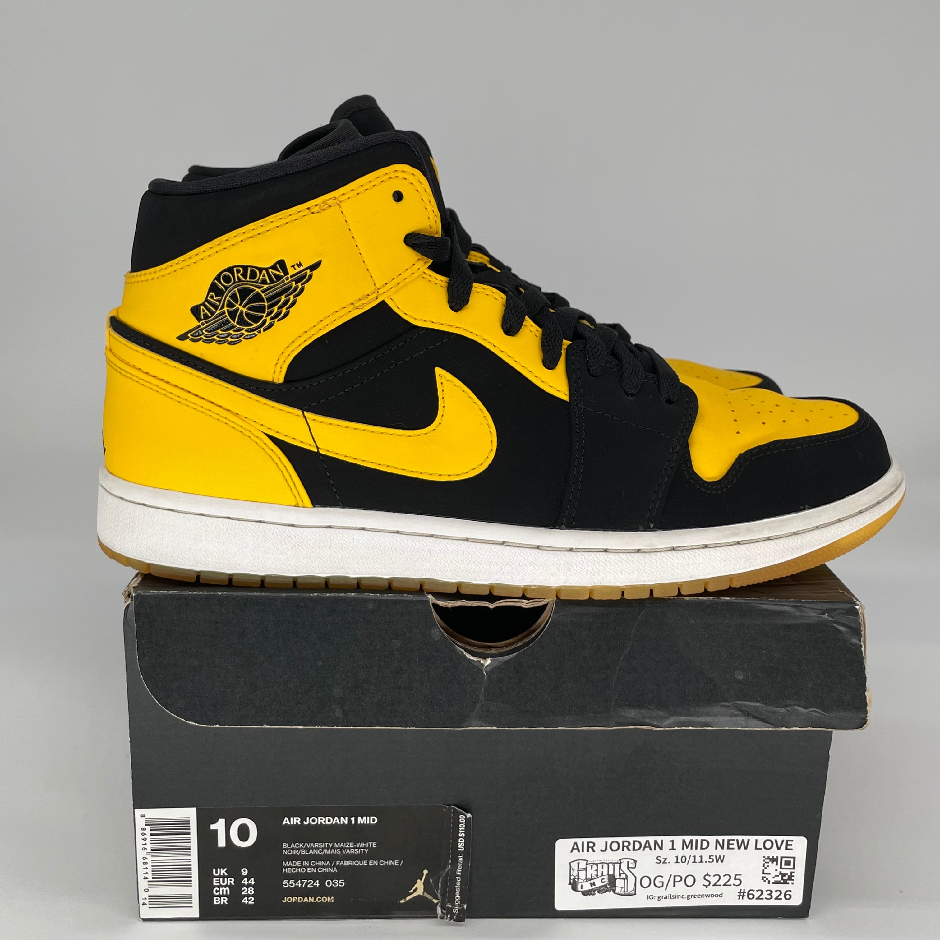 AIR JORDAN 1 MID NEW LOVE SIZE 10 554724-036