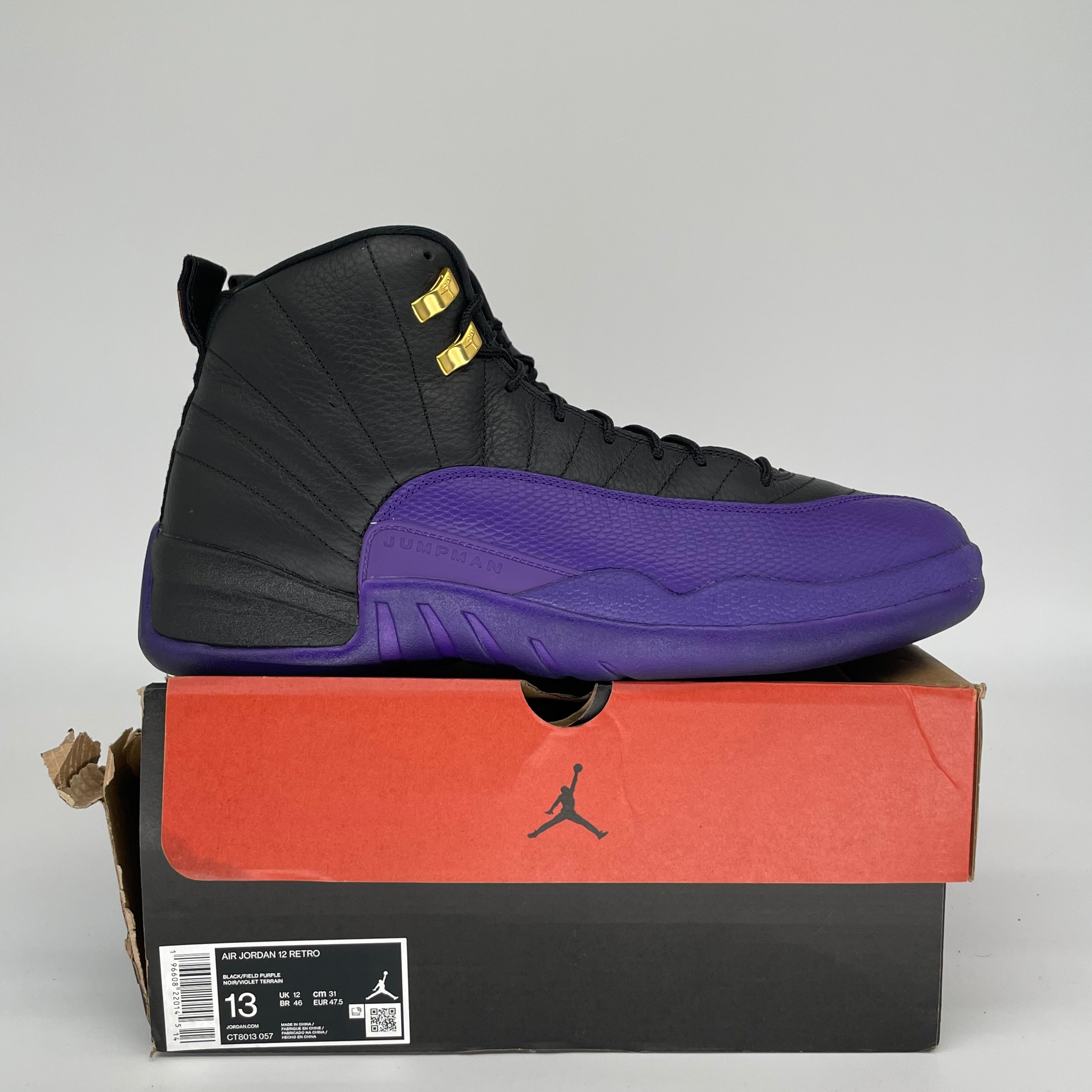 AIR JORDAN 12 FIELD PURPLE SIZE 13 CT8013-057