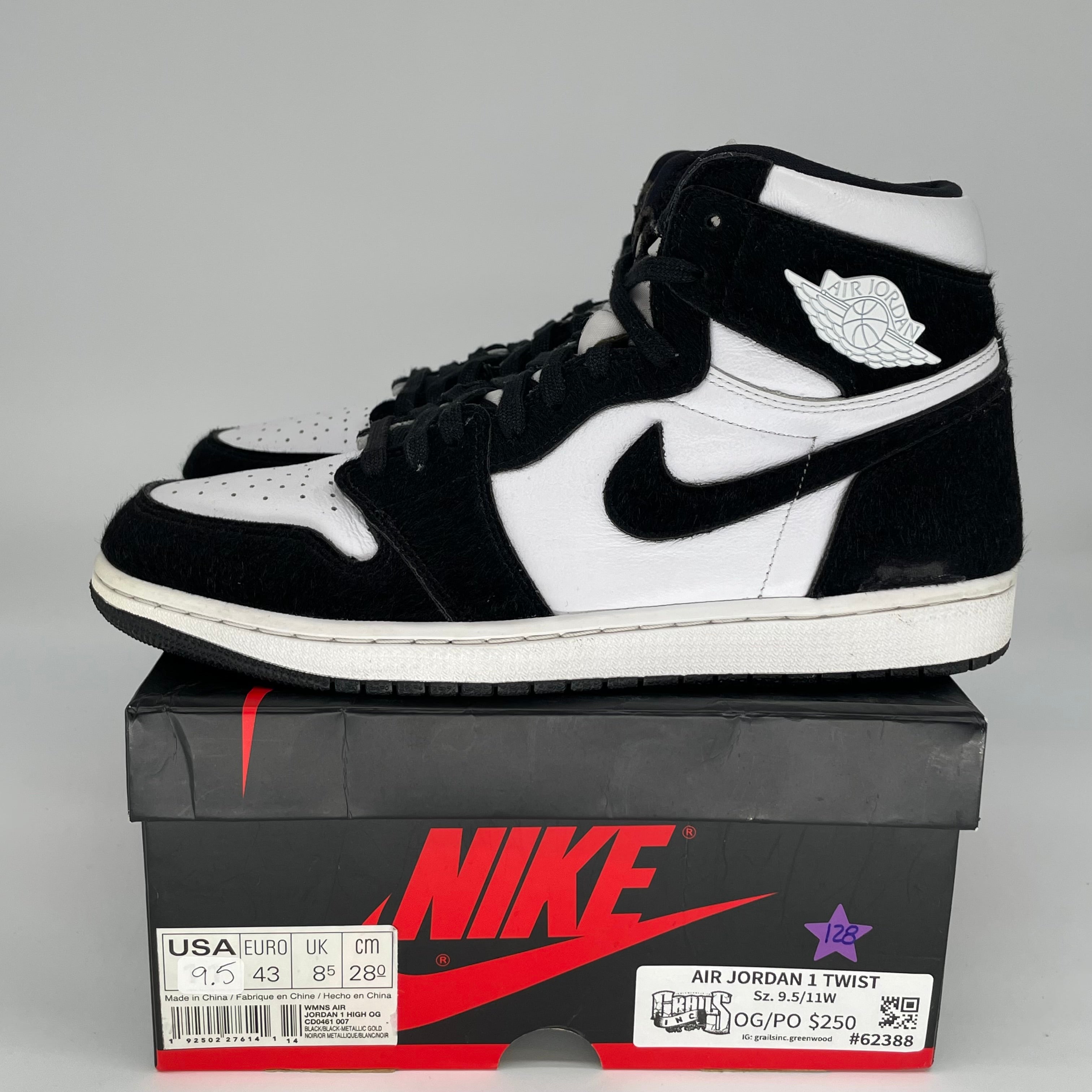 AIR JORDAN 1 TWIST SIZE 9.5/11W CD0461-007