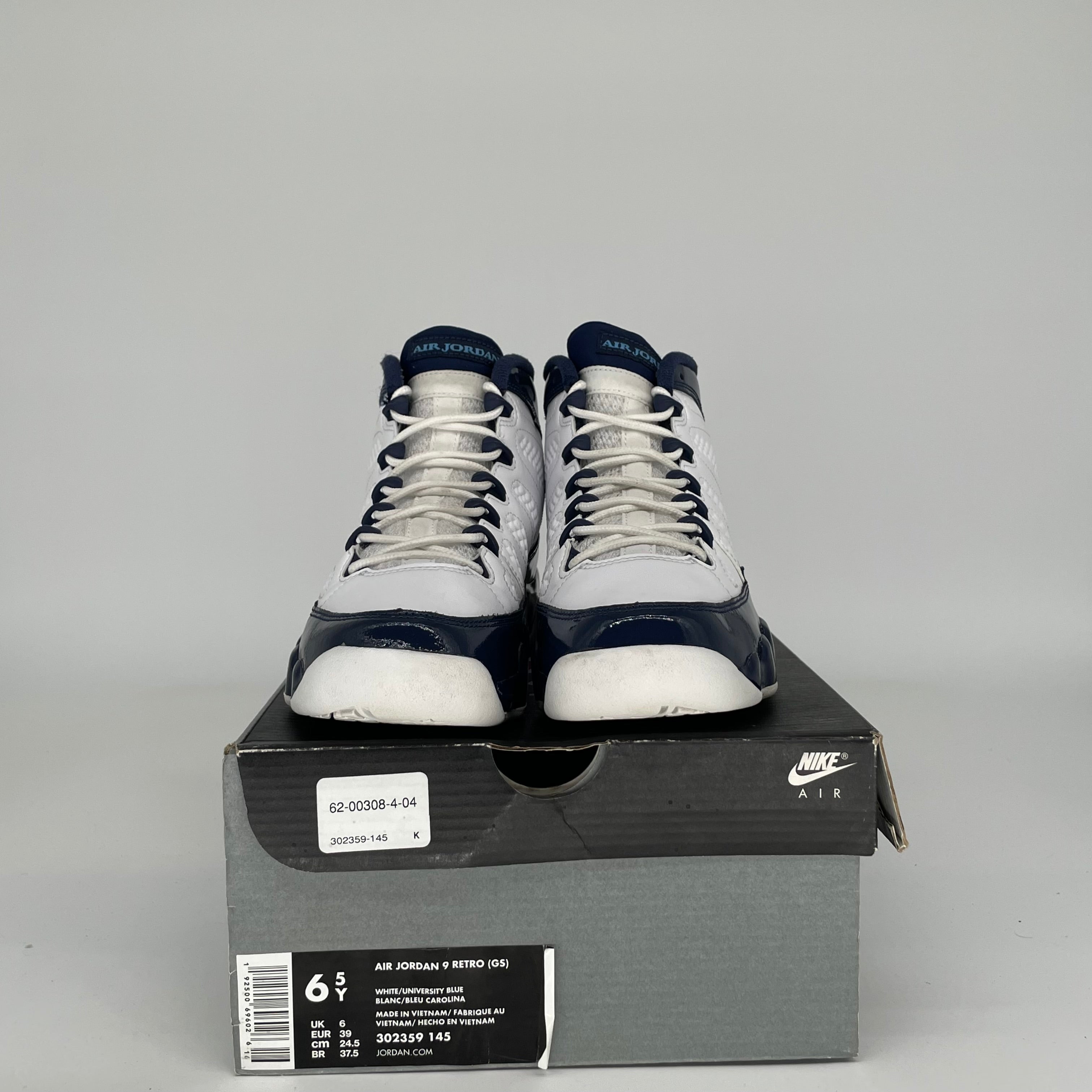 AIR JORDAN 9 PEARL BLUE SIZE 6.5Y 302359-145