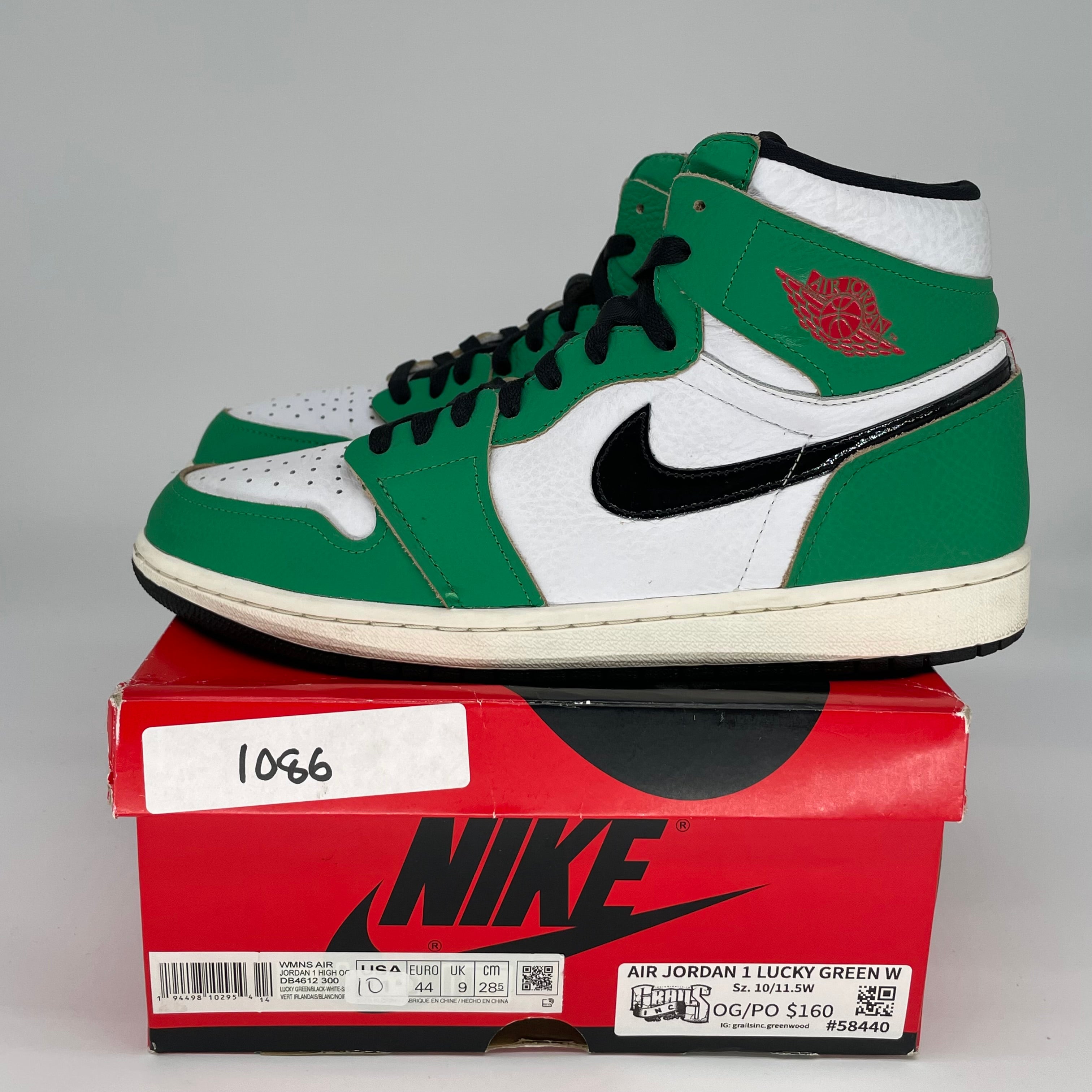 AIR JORDAN 1 LUCKY GREEN W SIZE 10/11.5W DB4612-300