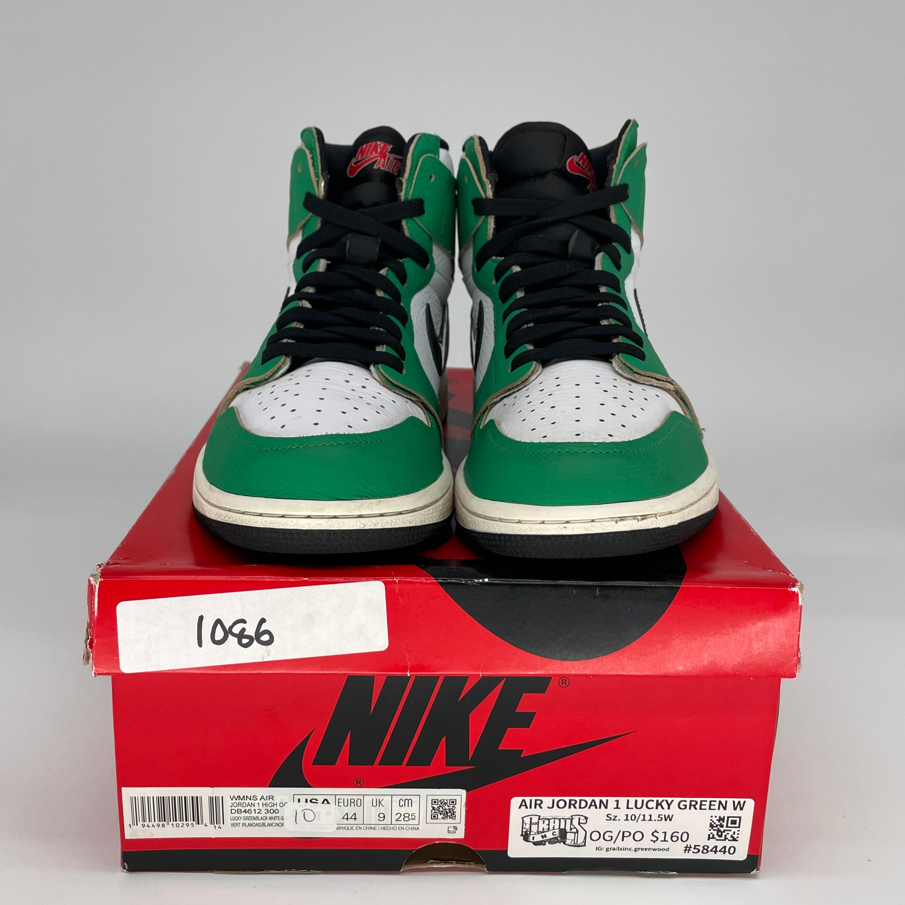 AIR JORDAN 1 LUCKY GREEN W SIZE 10/11.5W DB4612-300