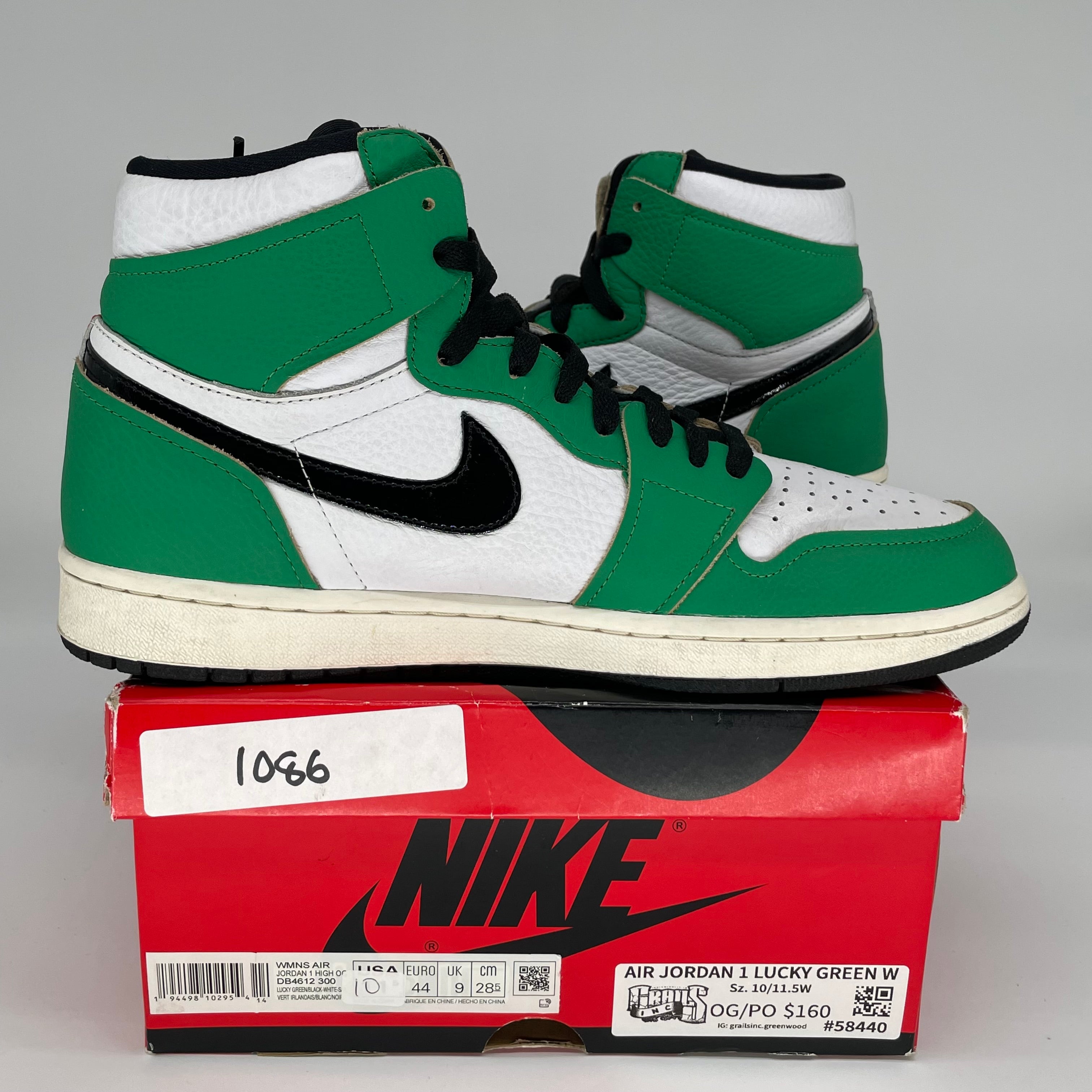 AIR JORDAN 1 LUCKY GREEN W SIZE 10/11.5W DB4612-300