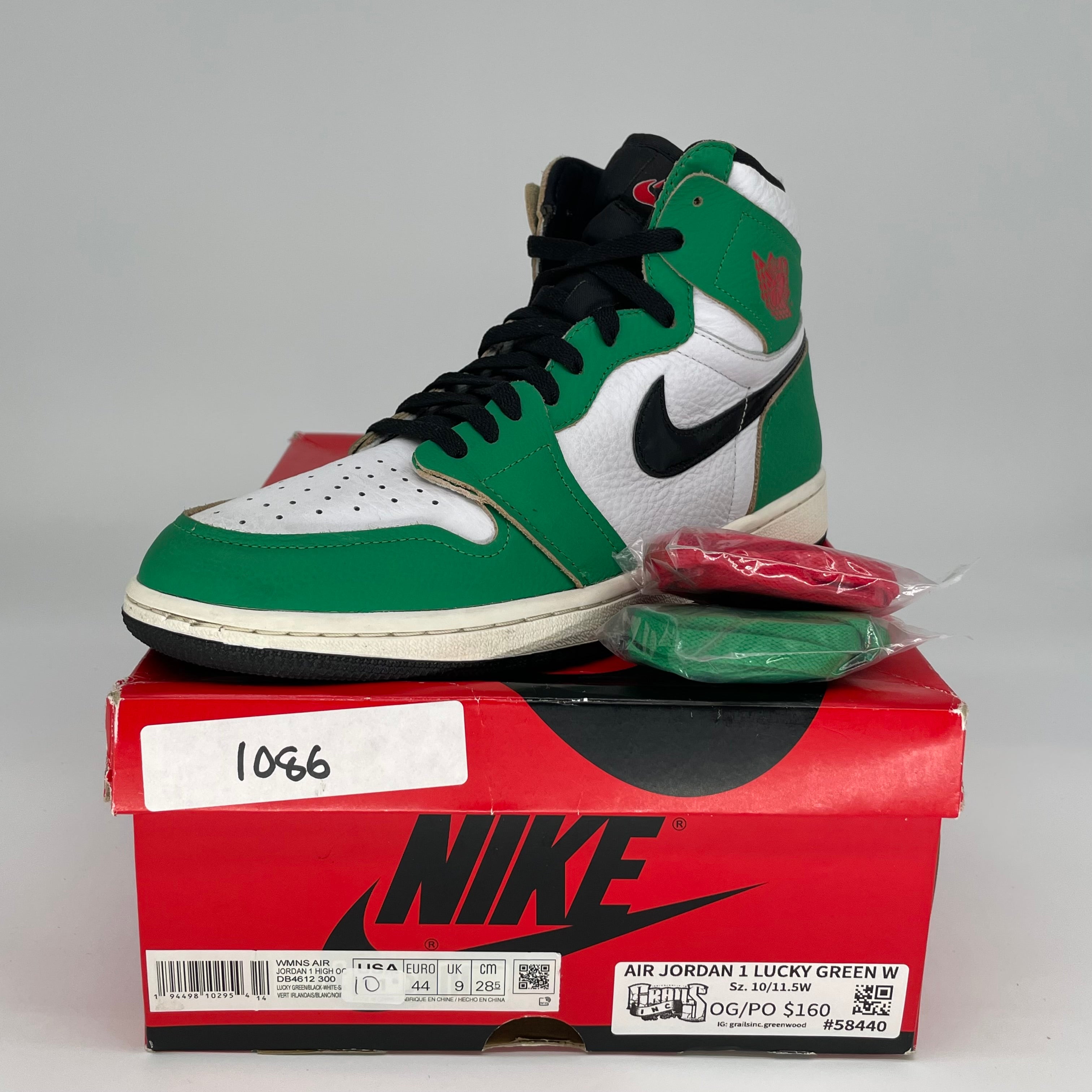 AIR JORDAN 1 LUCKY GREEN W SIZE 10/11.5W DB4612-300