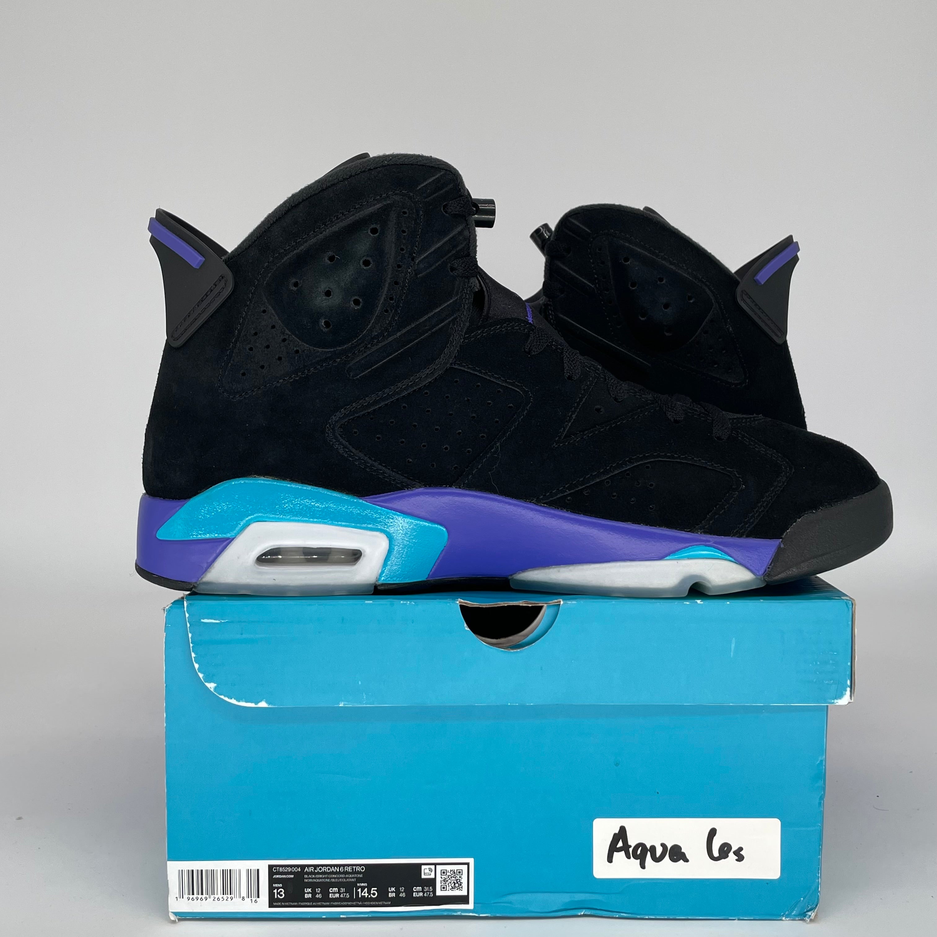 AIR JORDAN 6 AQUA SIZE 13 CT8529-004