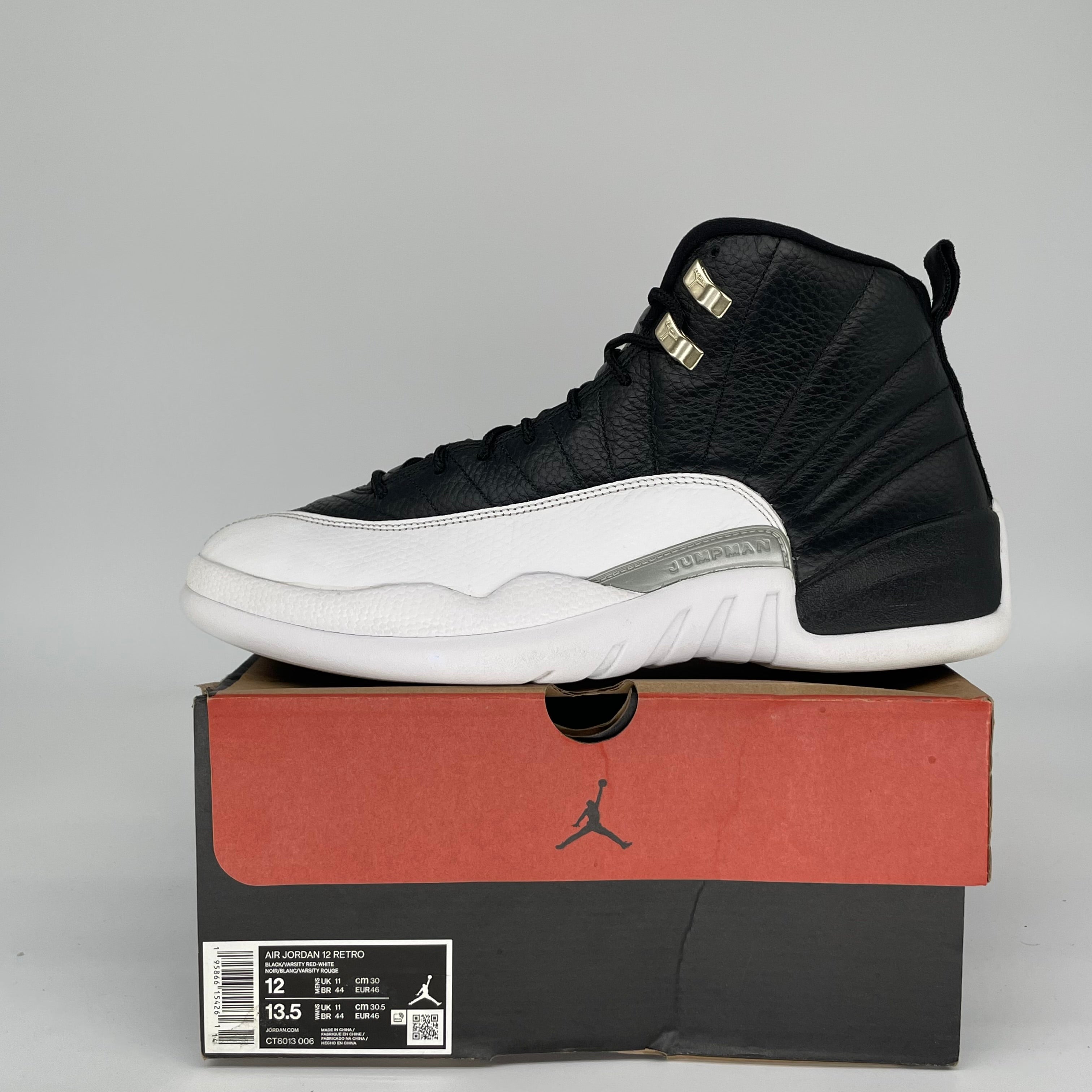 AIR JORDAN 12 PLAYOFFS SIZE 12 CT8013-006