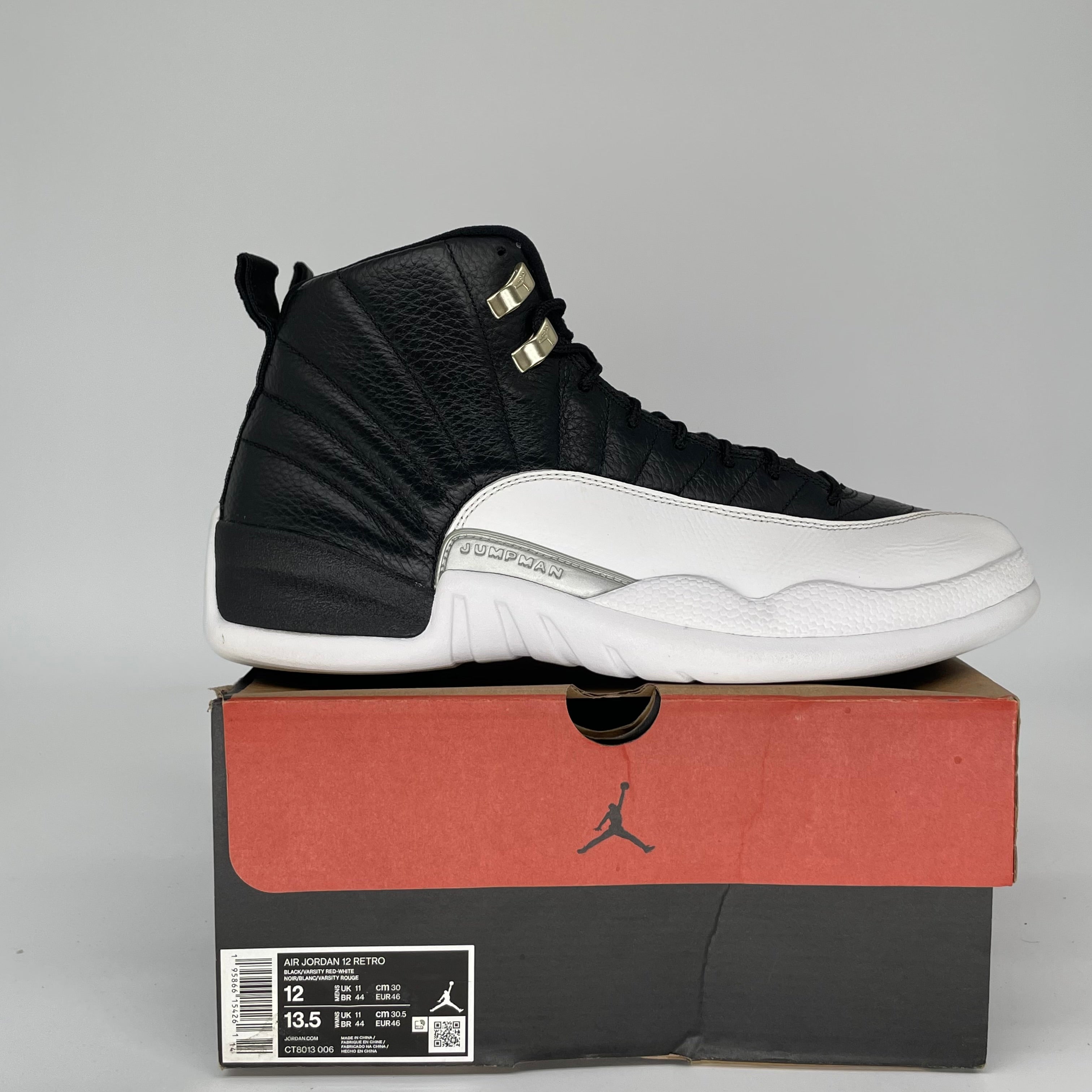 AIR JORDAN 12 PLAYOFFS SIZE 12 CT8013-006