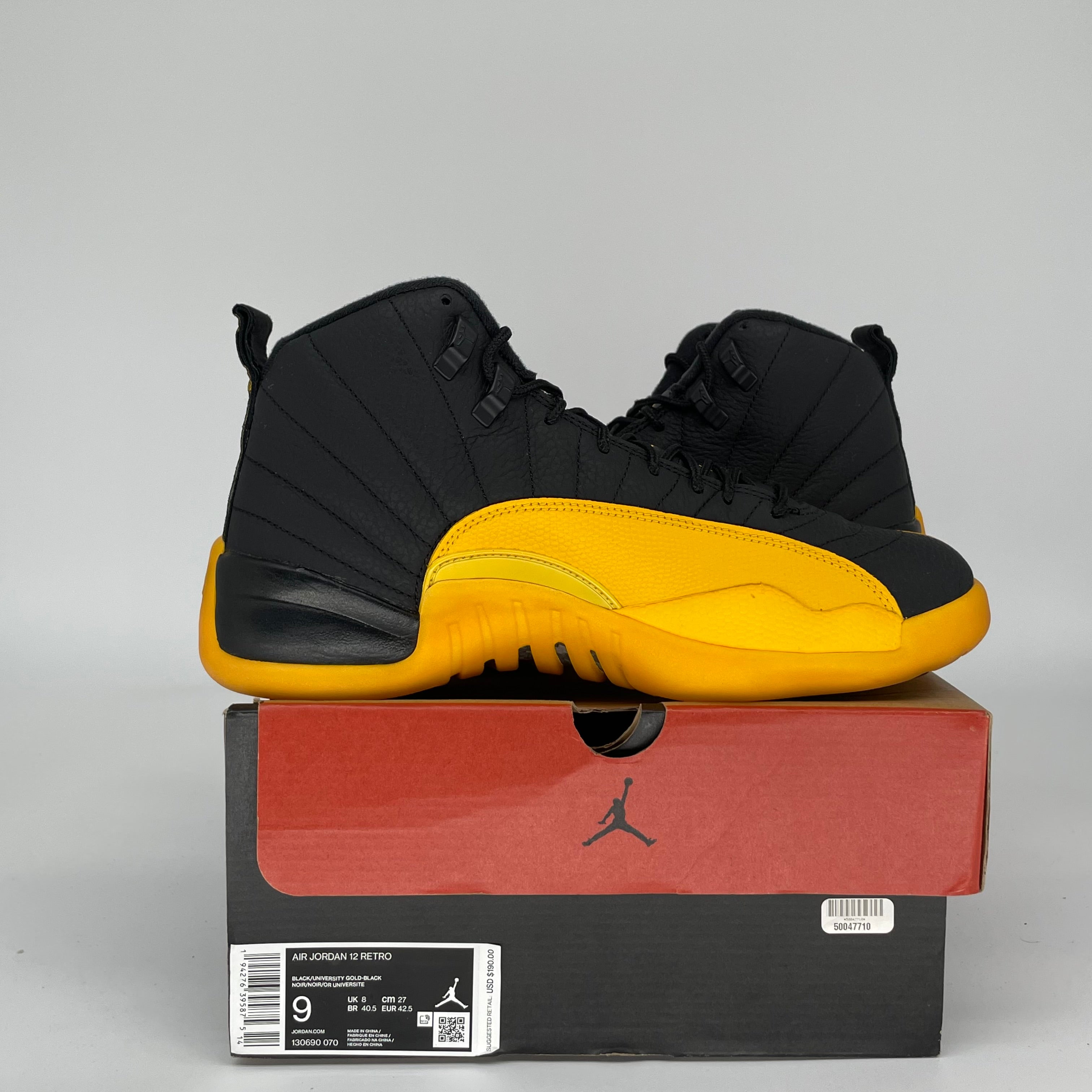 AIR JORDAN 12 UNIVERSITY GOLD SIZE 9 130690-070