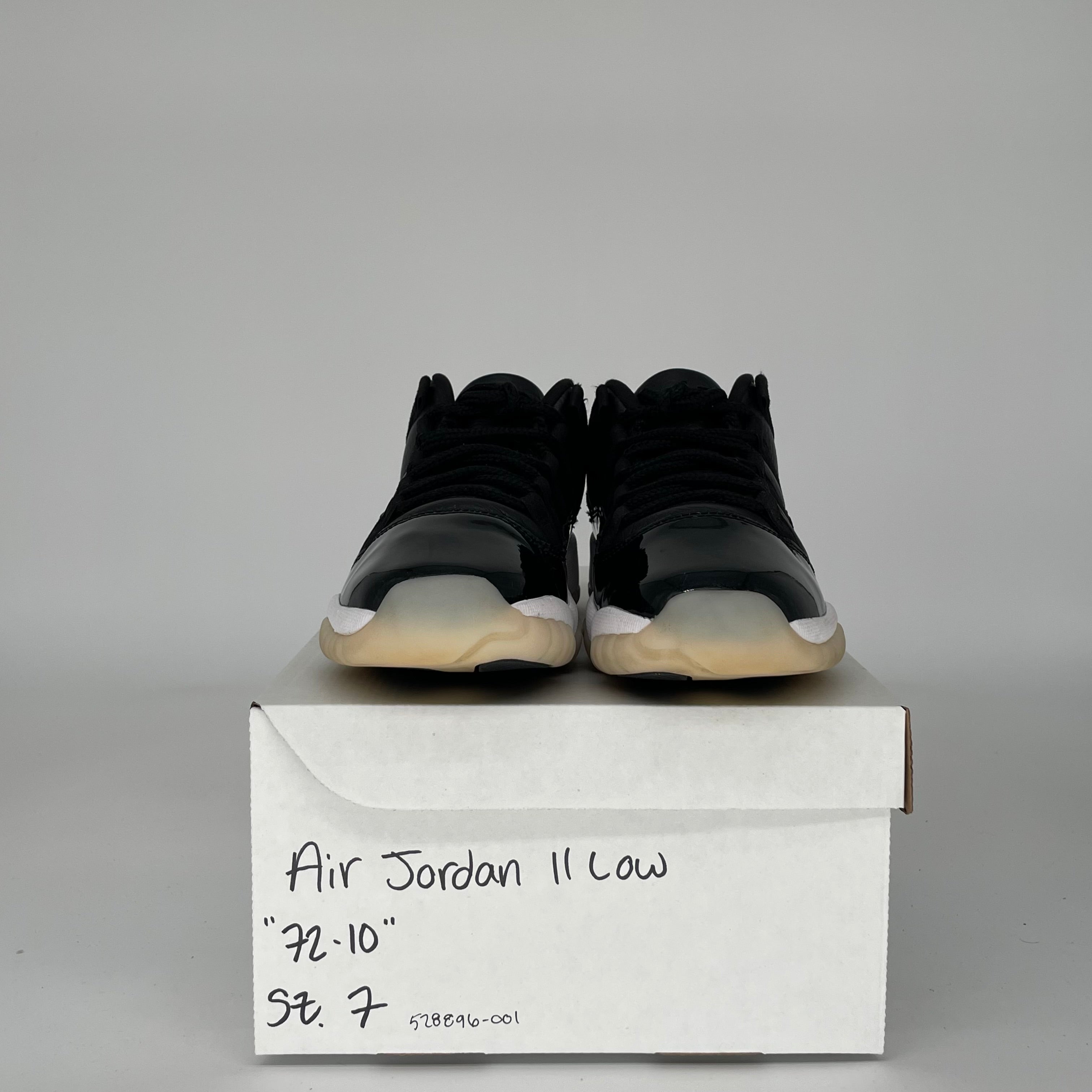 AIR JORDAN 11 LOW 72-10 SIZE 7Y 528896-001