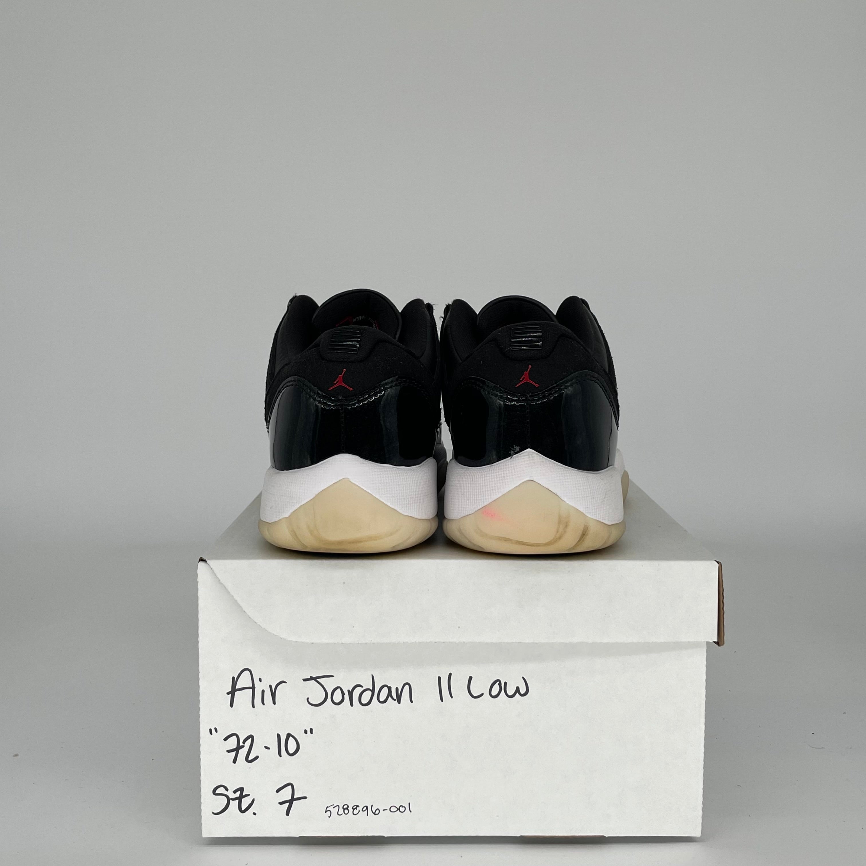 AIR JORDAN 11 LOW 72-10 SIZE 7Y 528896-001