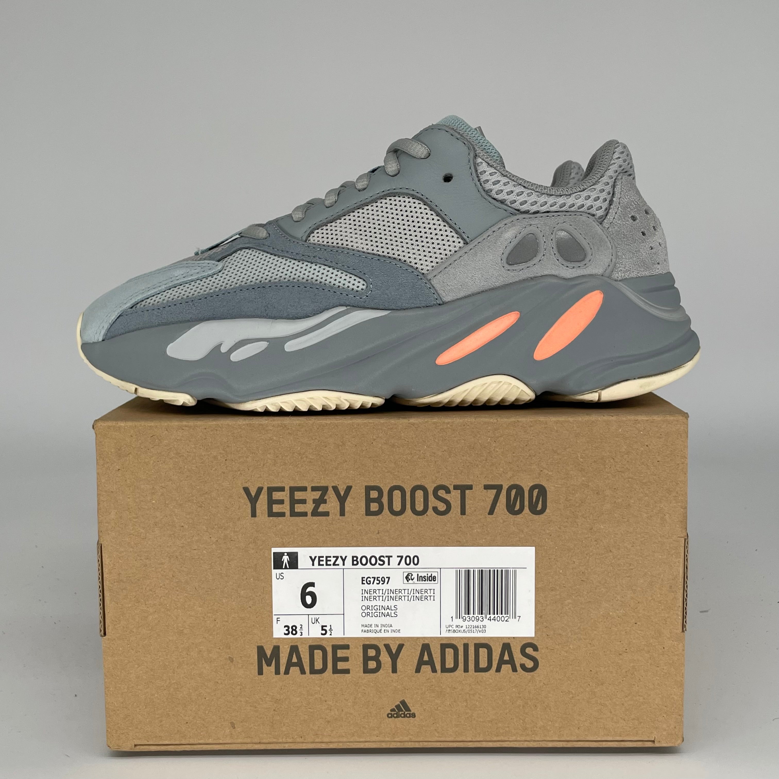 ADIDAS YEEZY 700 INERTIA SIZE 6 EG7597