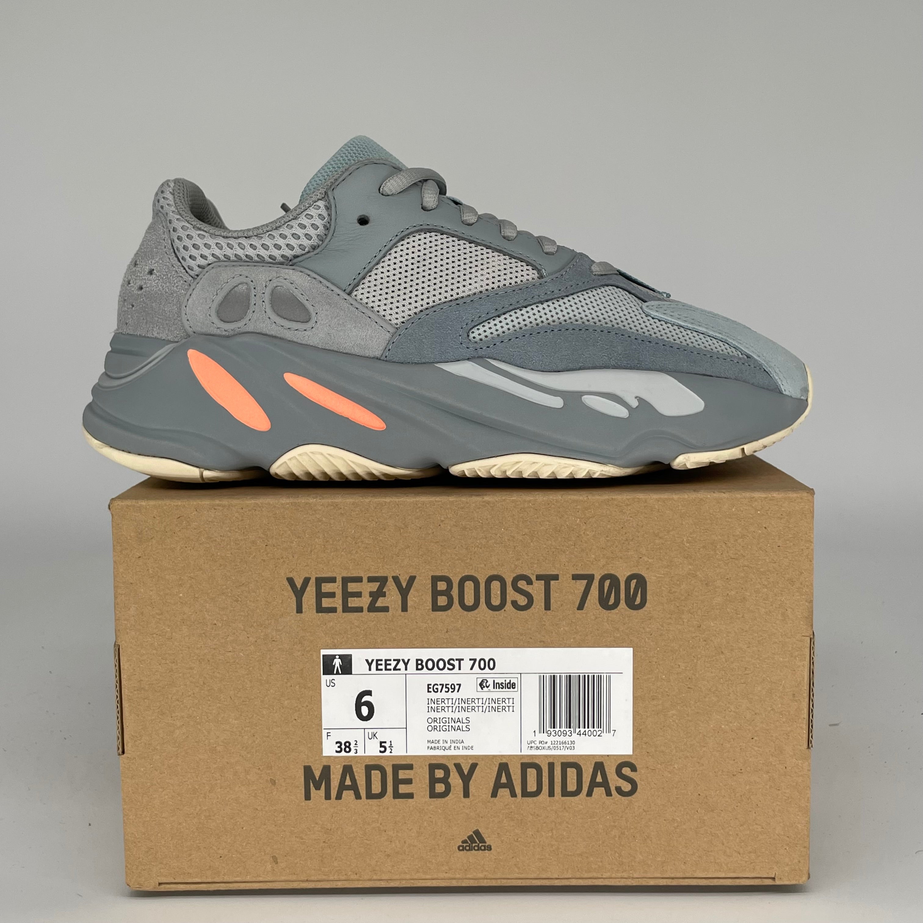 ADIDAS YEEZY 700 INERTIA SIZE 6 EG7597