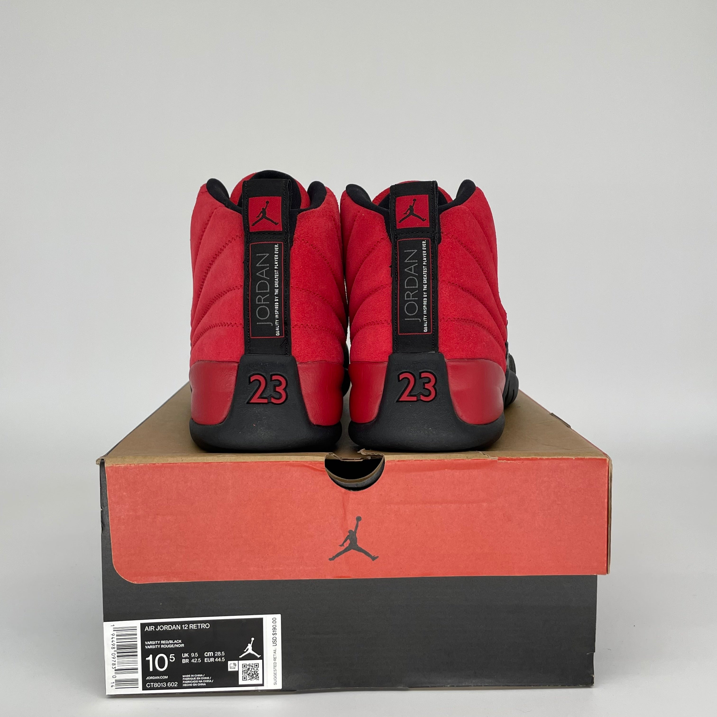 AIR JORDAN 12 REVERSE FLU GAME SIZE 10.5 CT8013-602