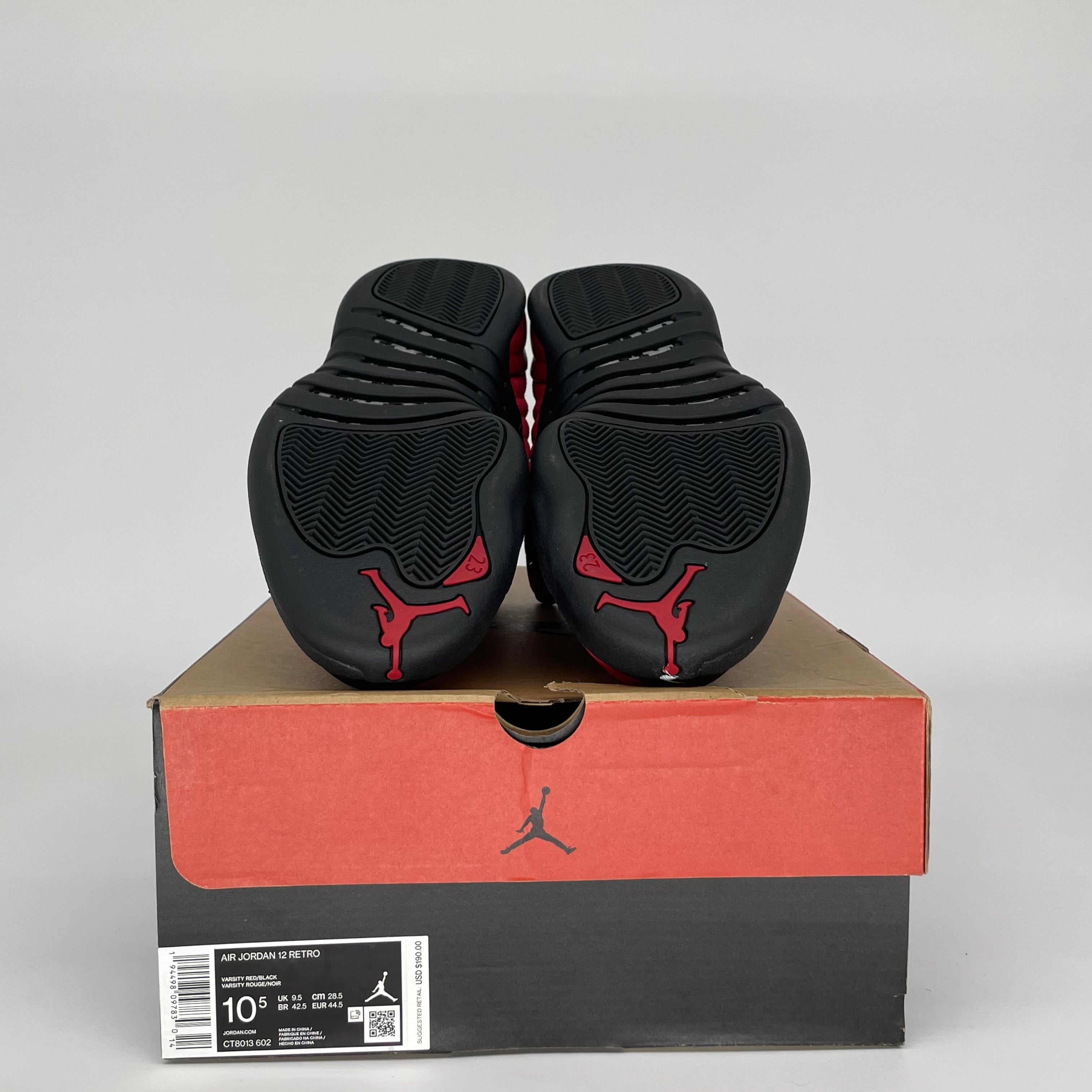 AIR JORDAN 12 REVERSE FLU GAME SIZE 10.5 CT8013-602