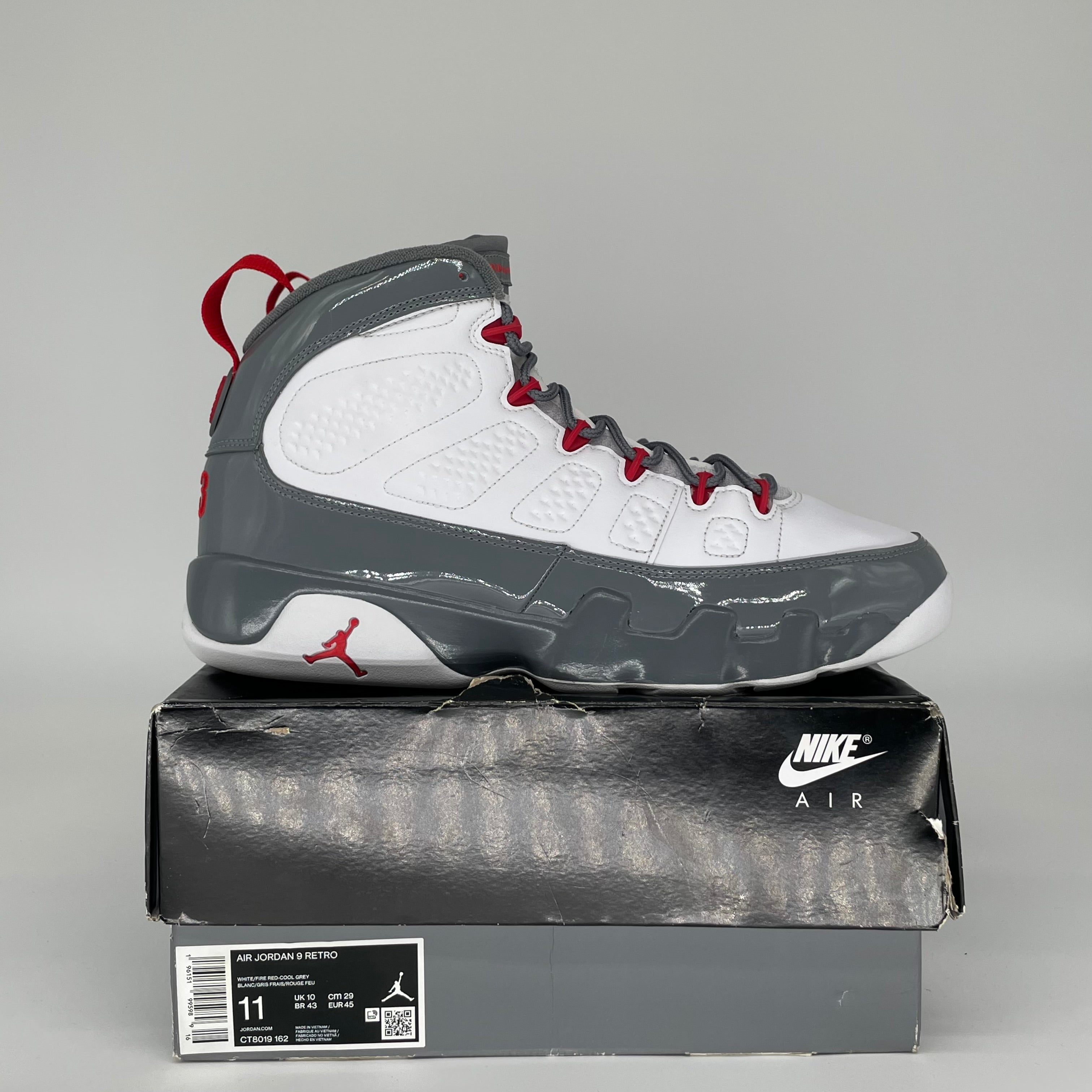 AIR JORDAN 9 FIRE RED SIZE 11 CT8019-162