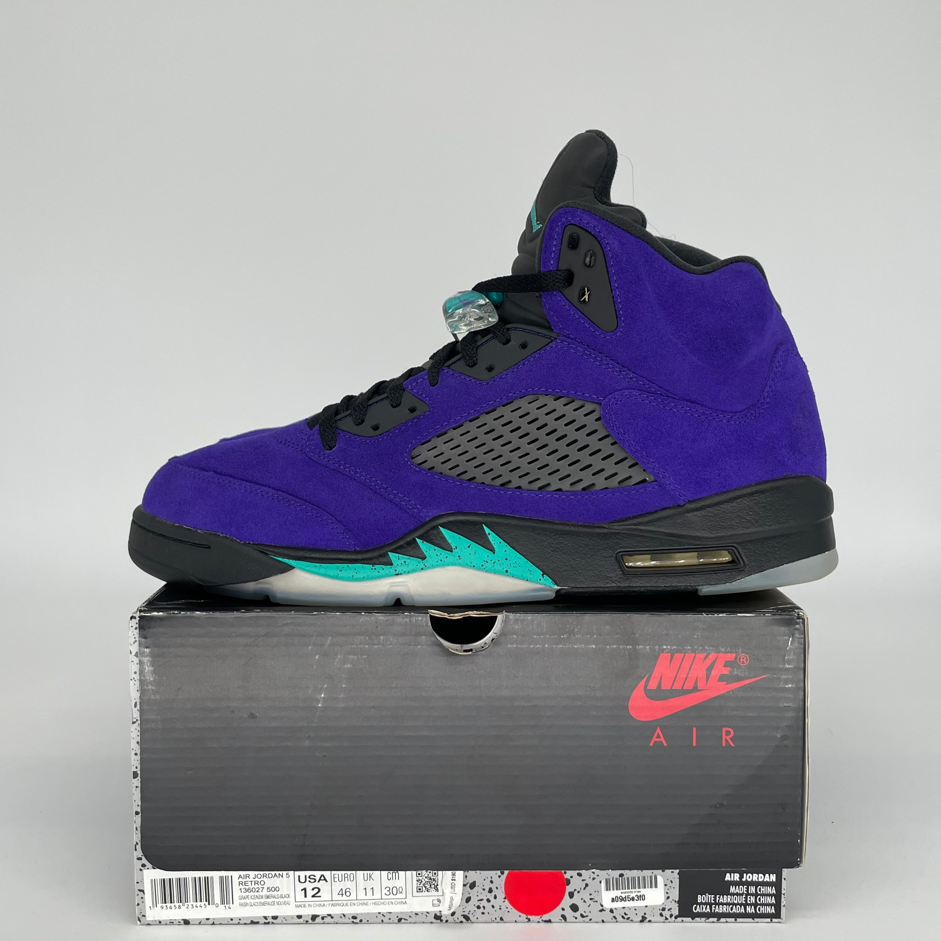 AIR JORDAN 5 ALTERNATE GRAPE SIZE 12 136027-500