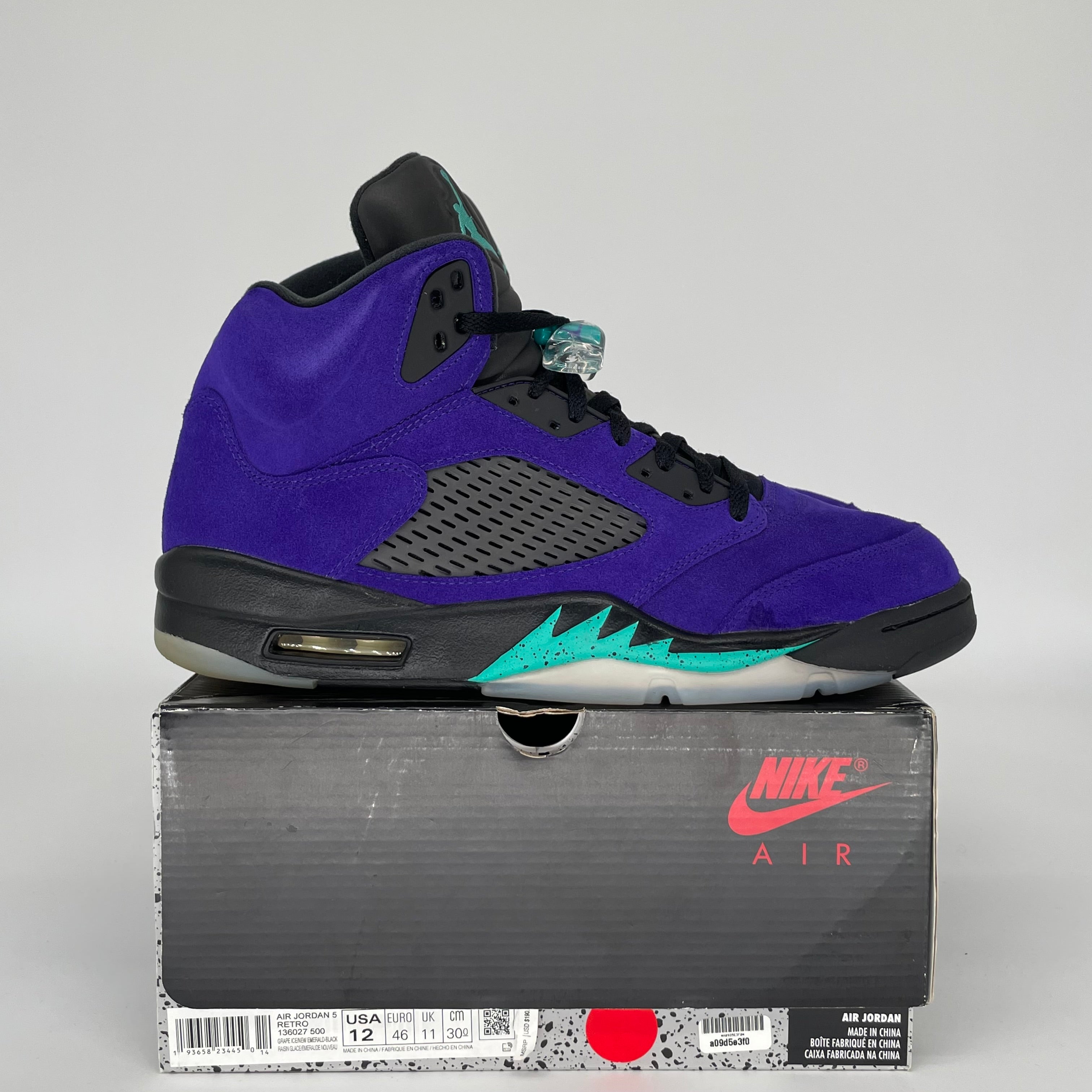 AIR JORDAN 5 ALTERNATE GRAPE SIZE 12 136027-500