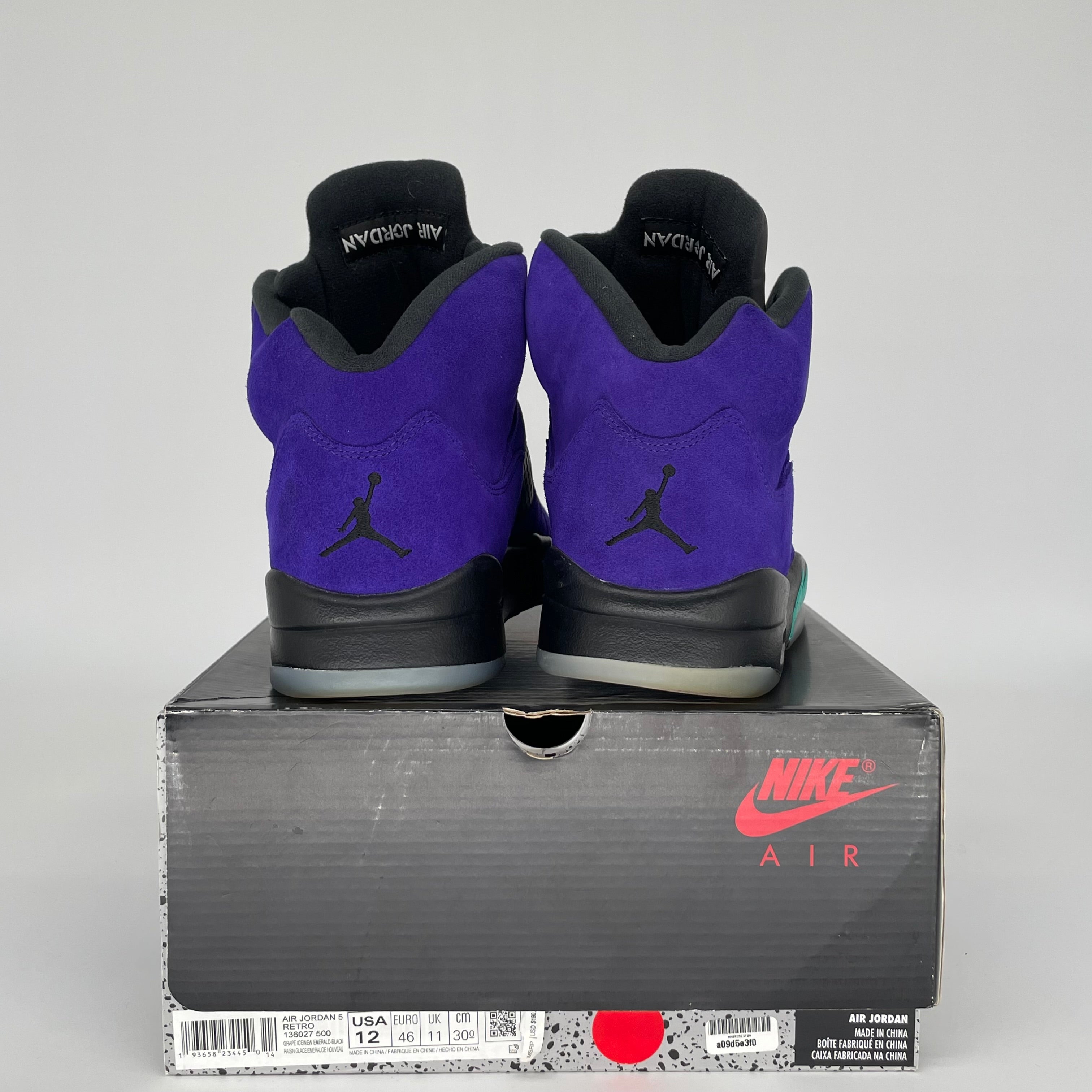 AIR JORDAN 5 ALTERNATE GRAPE SIZE 12 136027-500