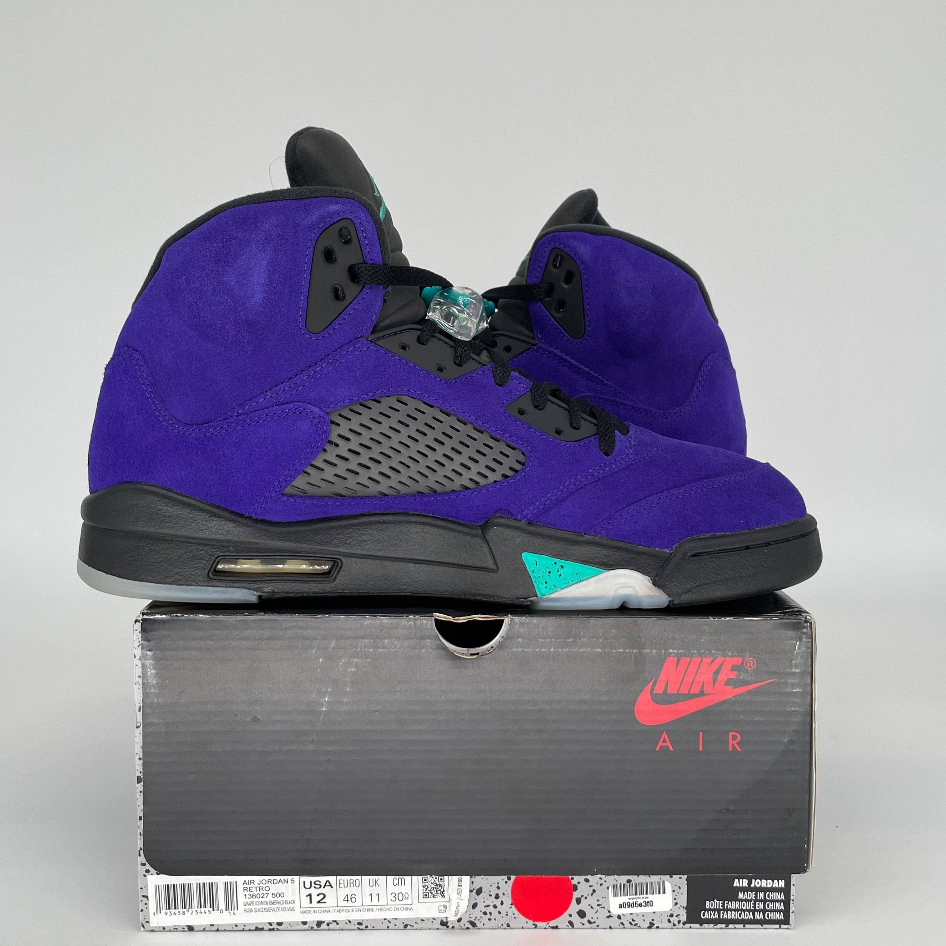 AIR JORDAN 5 ALTERNATE GRAPE SIZE 12 136027-500