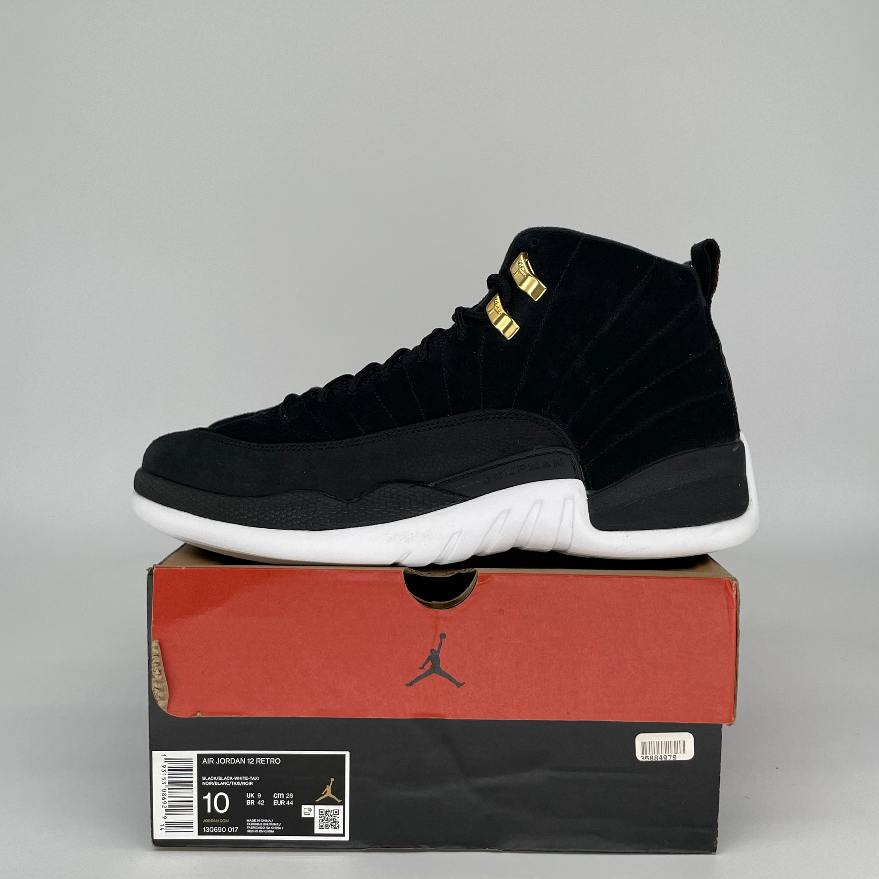 AIR JORDAN 12 REVERSE TAXI SIZE 10 130690-017