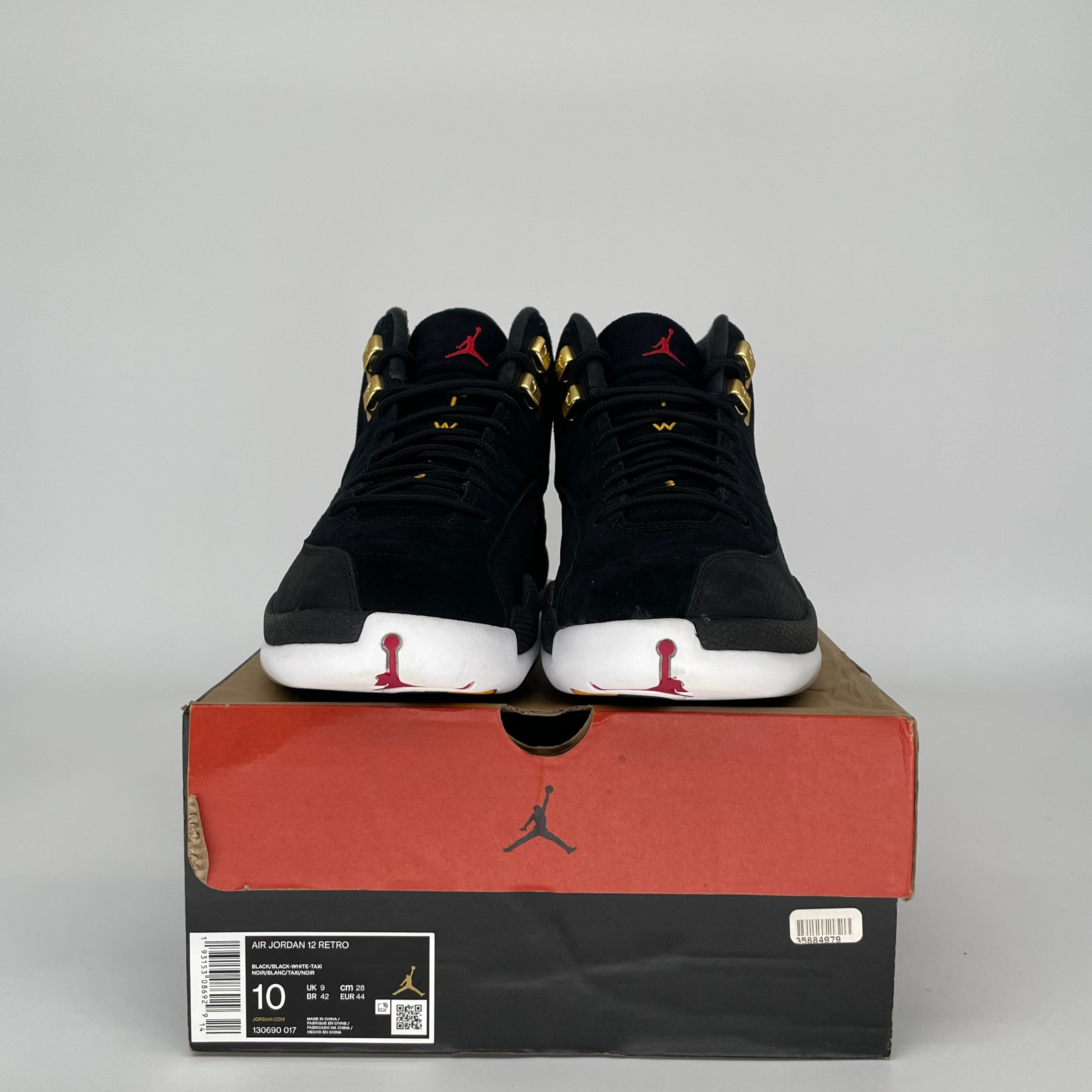 AIR JORDAN 12 REVERSE TAXI SIZE 10 130690-017